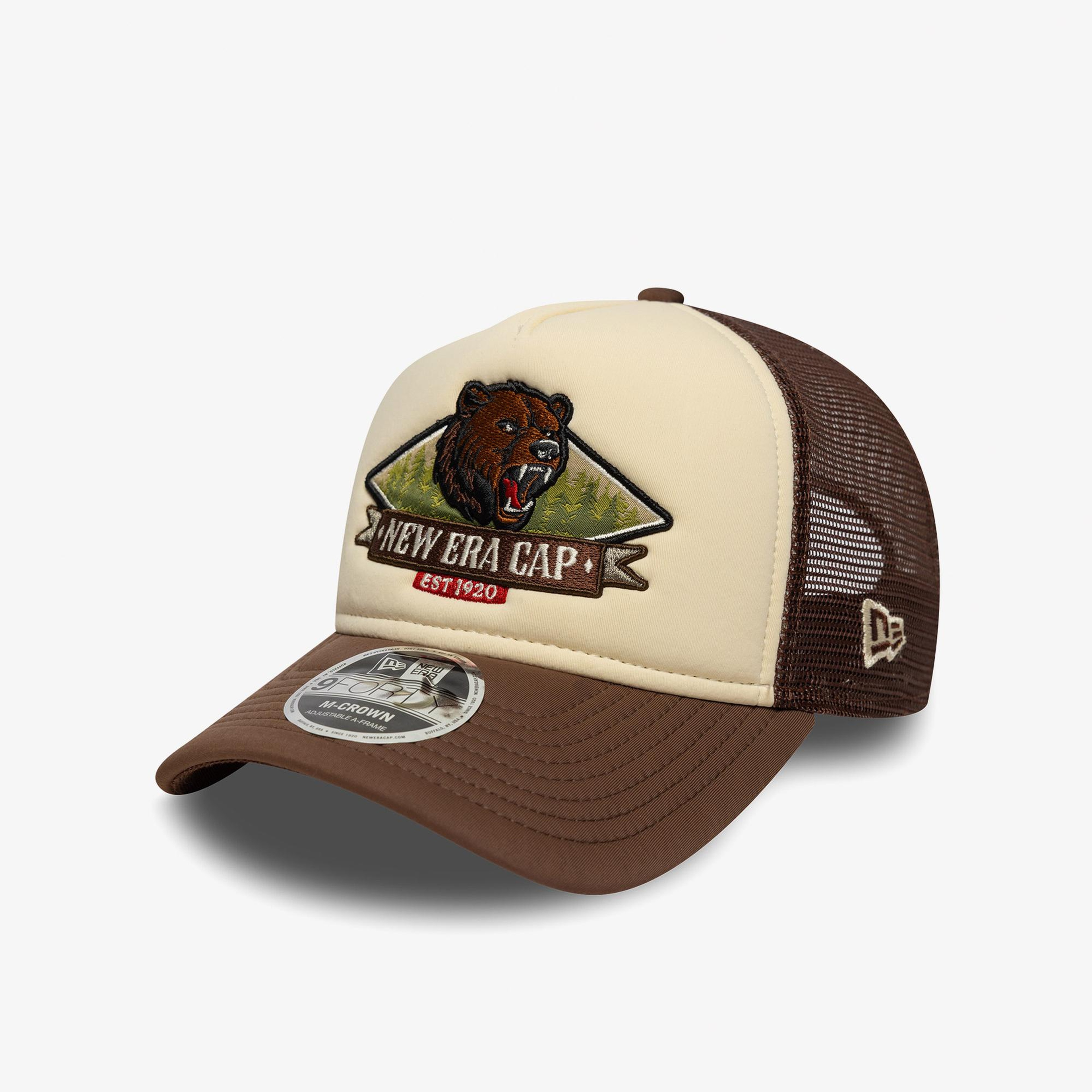 New Era Trucker  Unisex Bej Şapka
