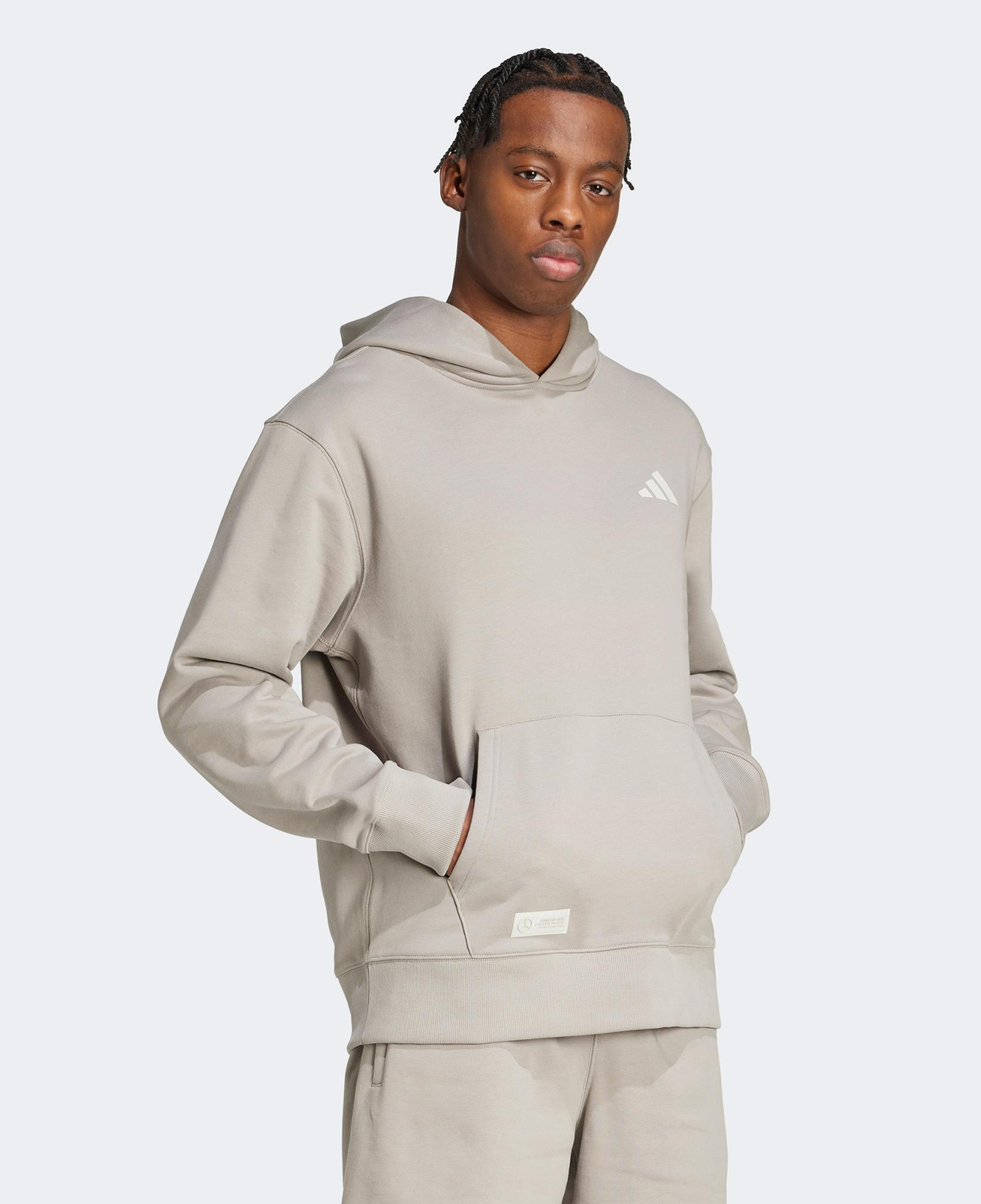 adidas Mercedes Amg Petronas Formula One Team Erkek Bej Sweatshirt