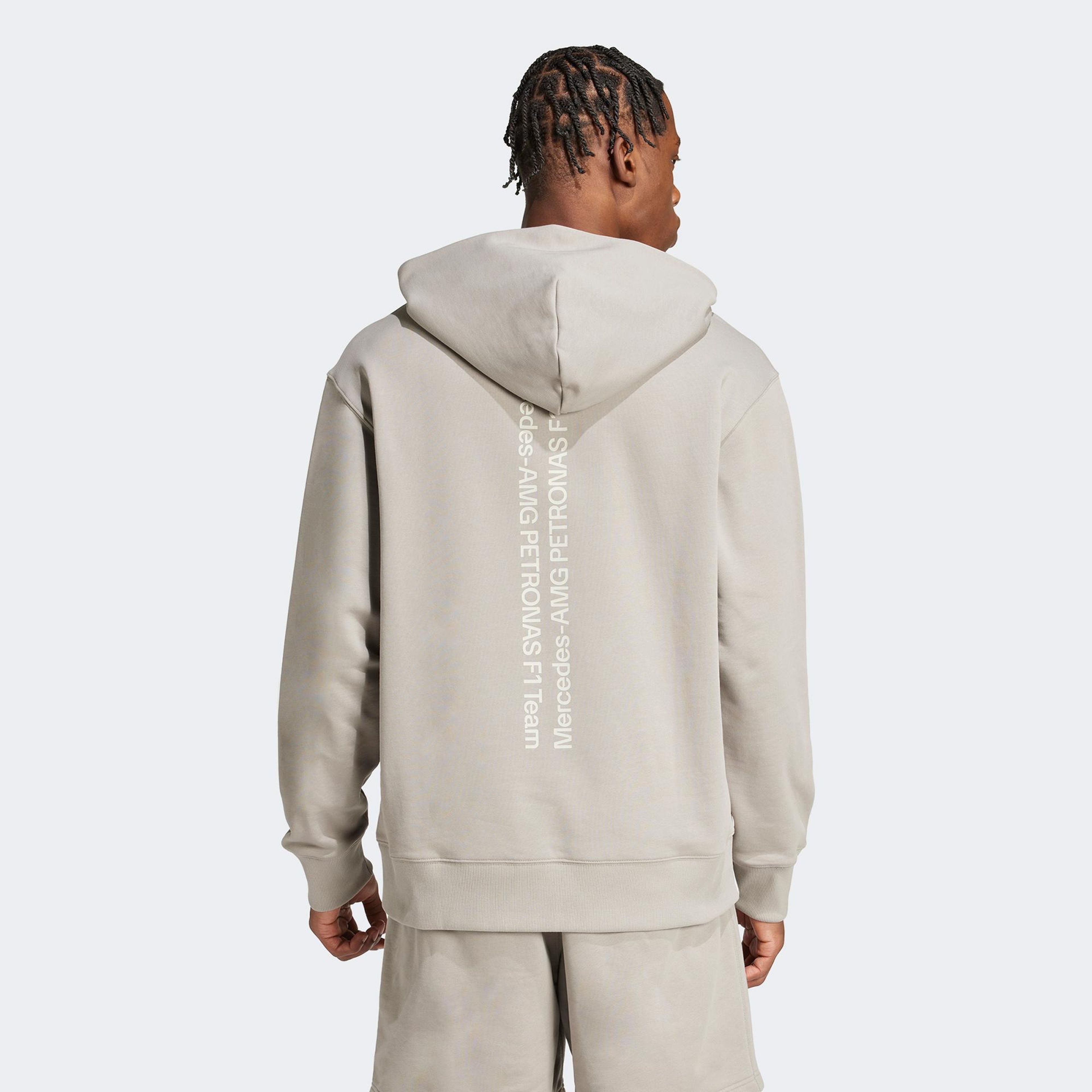 adidas Mercedes Amg Petronas Formula One Team Erkek Bej Sweatshirt