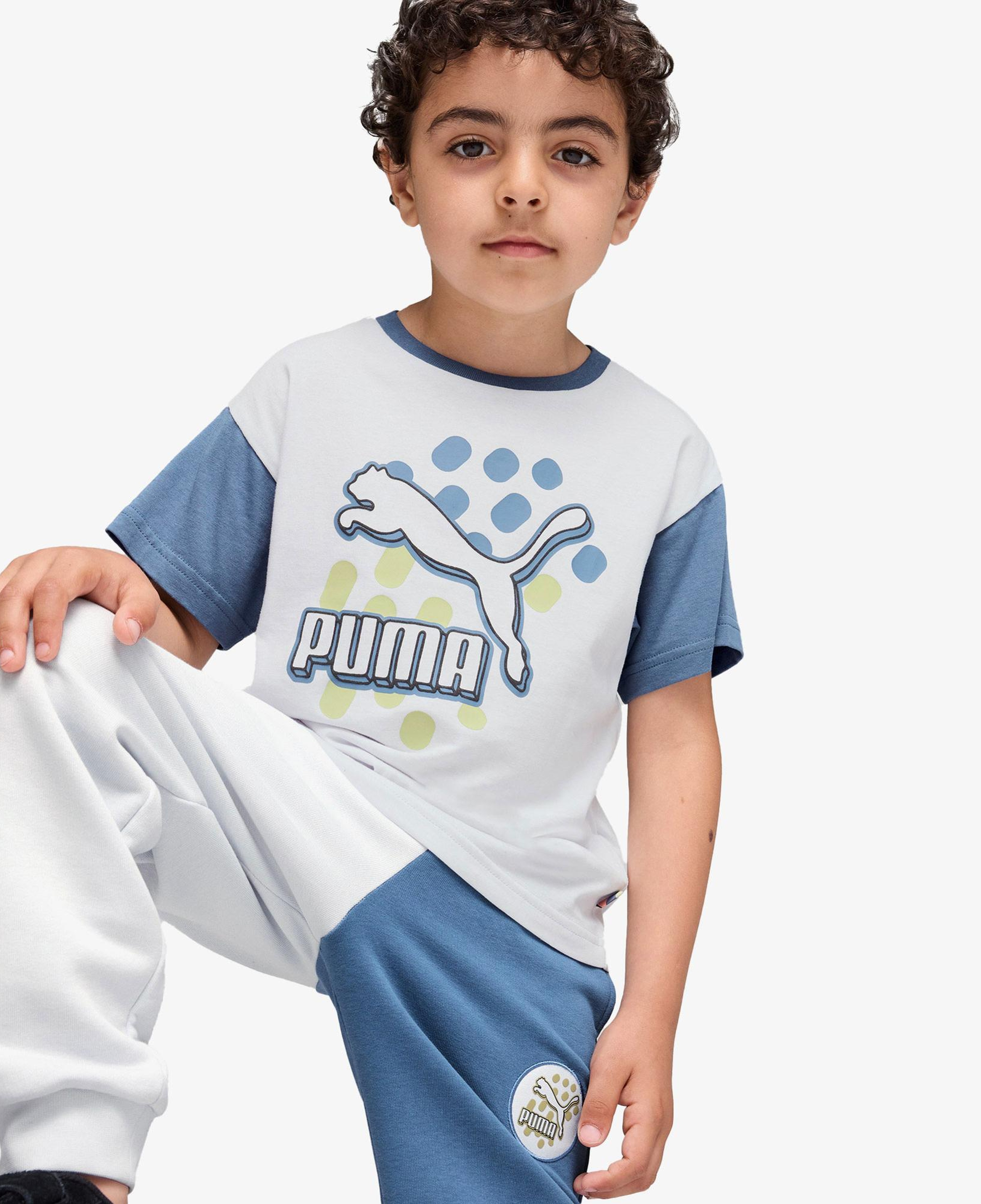 Puma Classics Fc Çocuk Mavi T-Shirt
