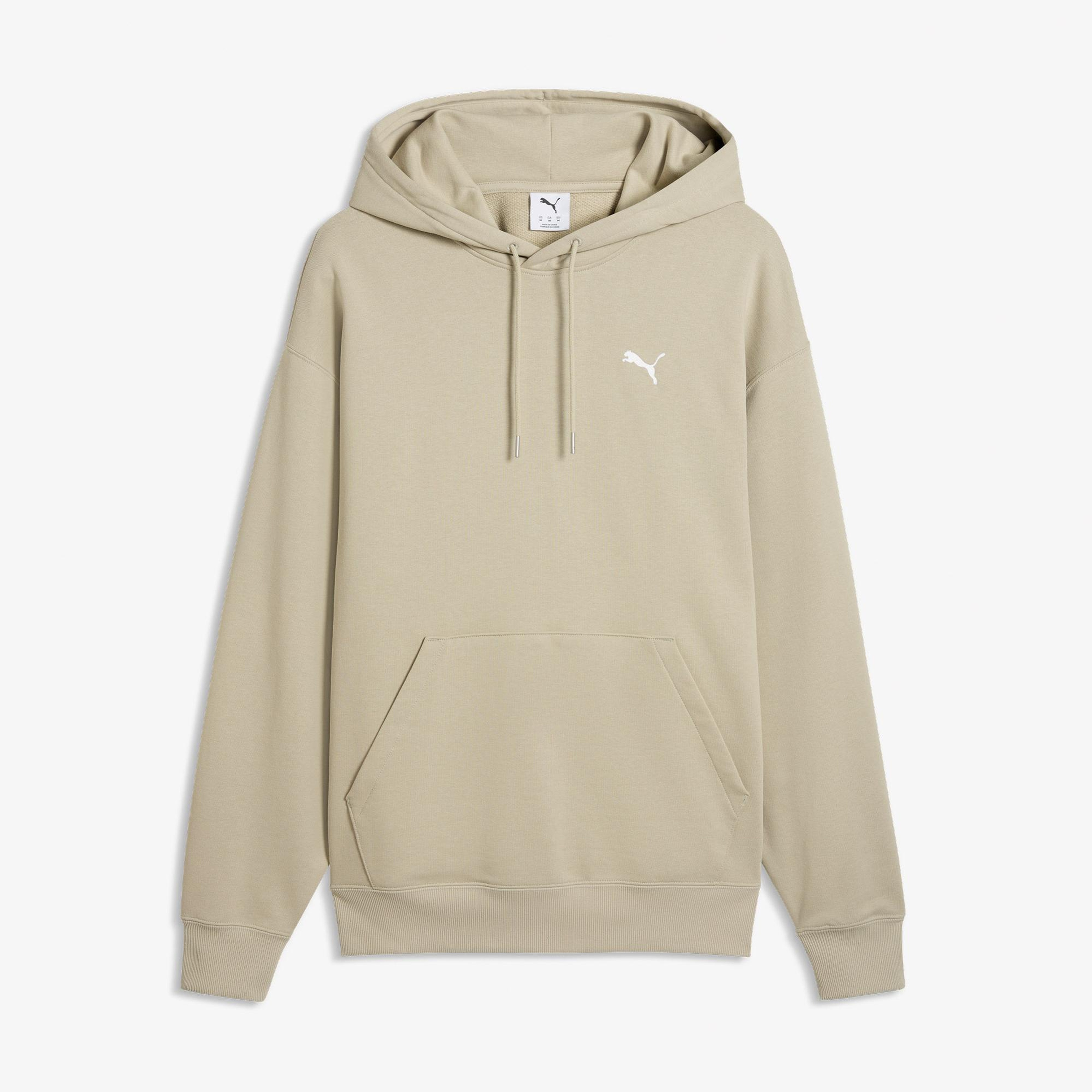 Puma Wardrobe Essentials Relaxed Erkek Gri Sweatshirt