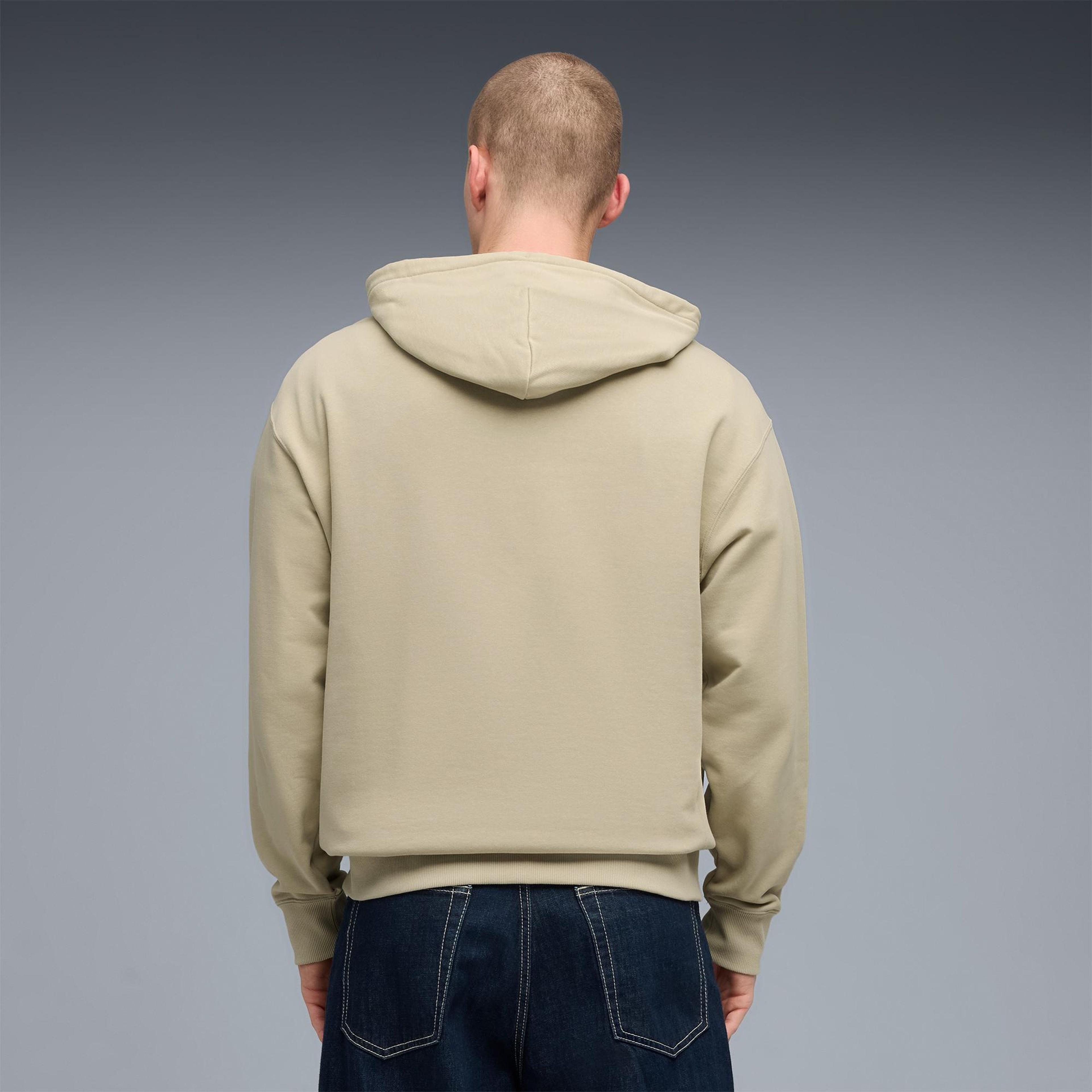 Puma Wardrobe Essentials Relaxed Erkek Gri Sweatshirt