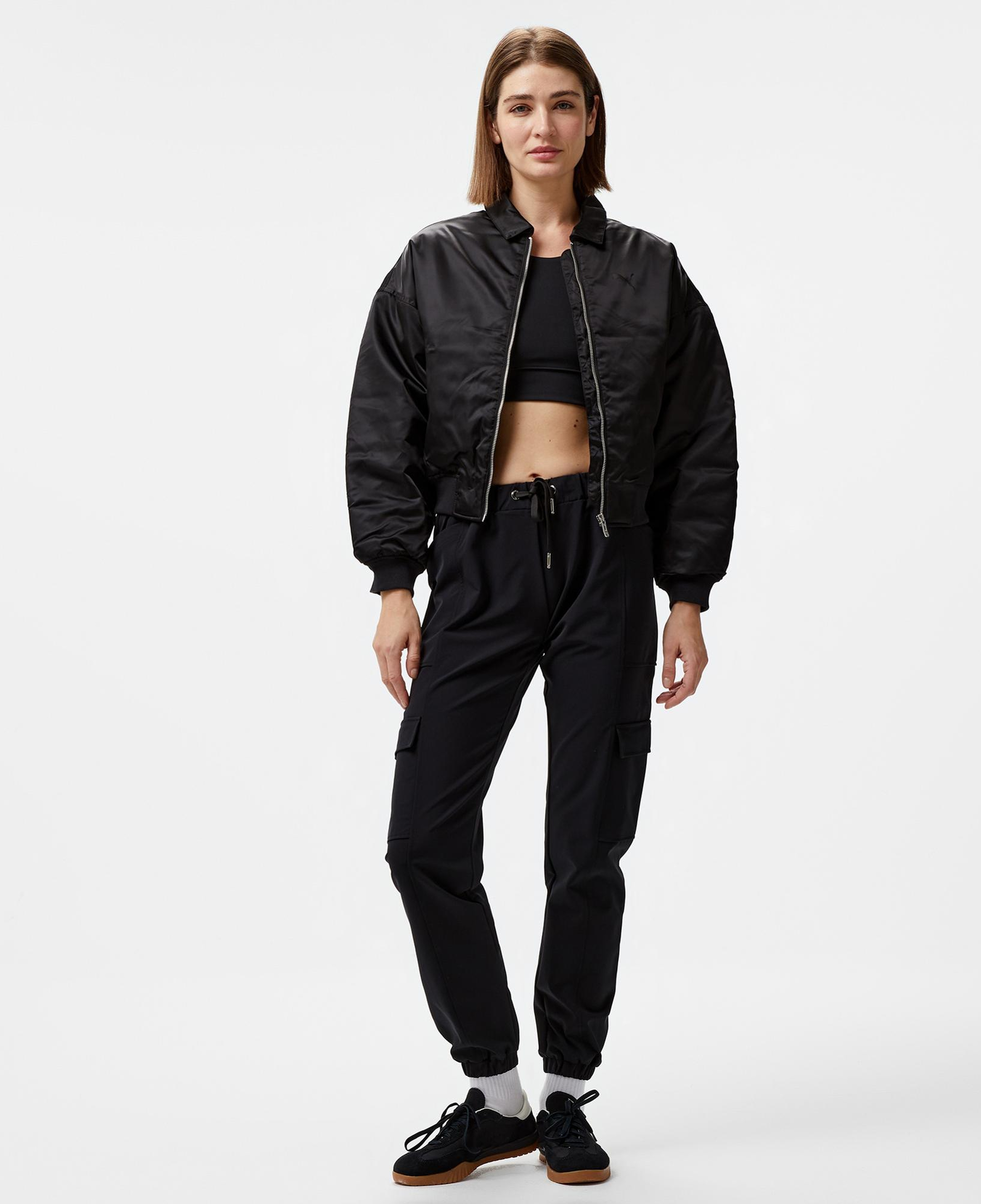 Puma Satin Bomber Kadın Siyah Ceket