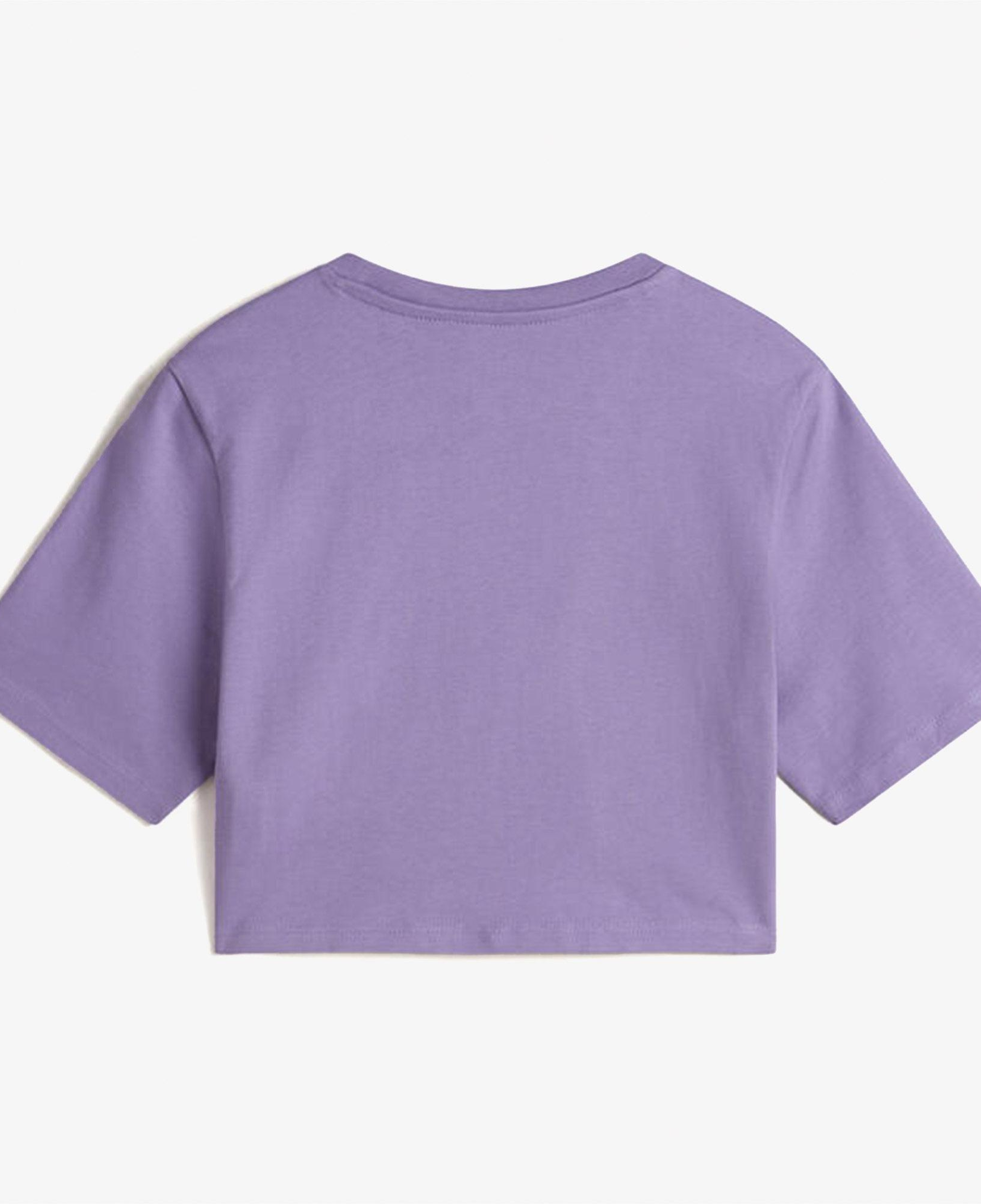Vans W Style 76 ii Crew Crop Ss Kadın Mor T-Shirt