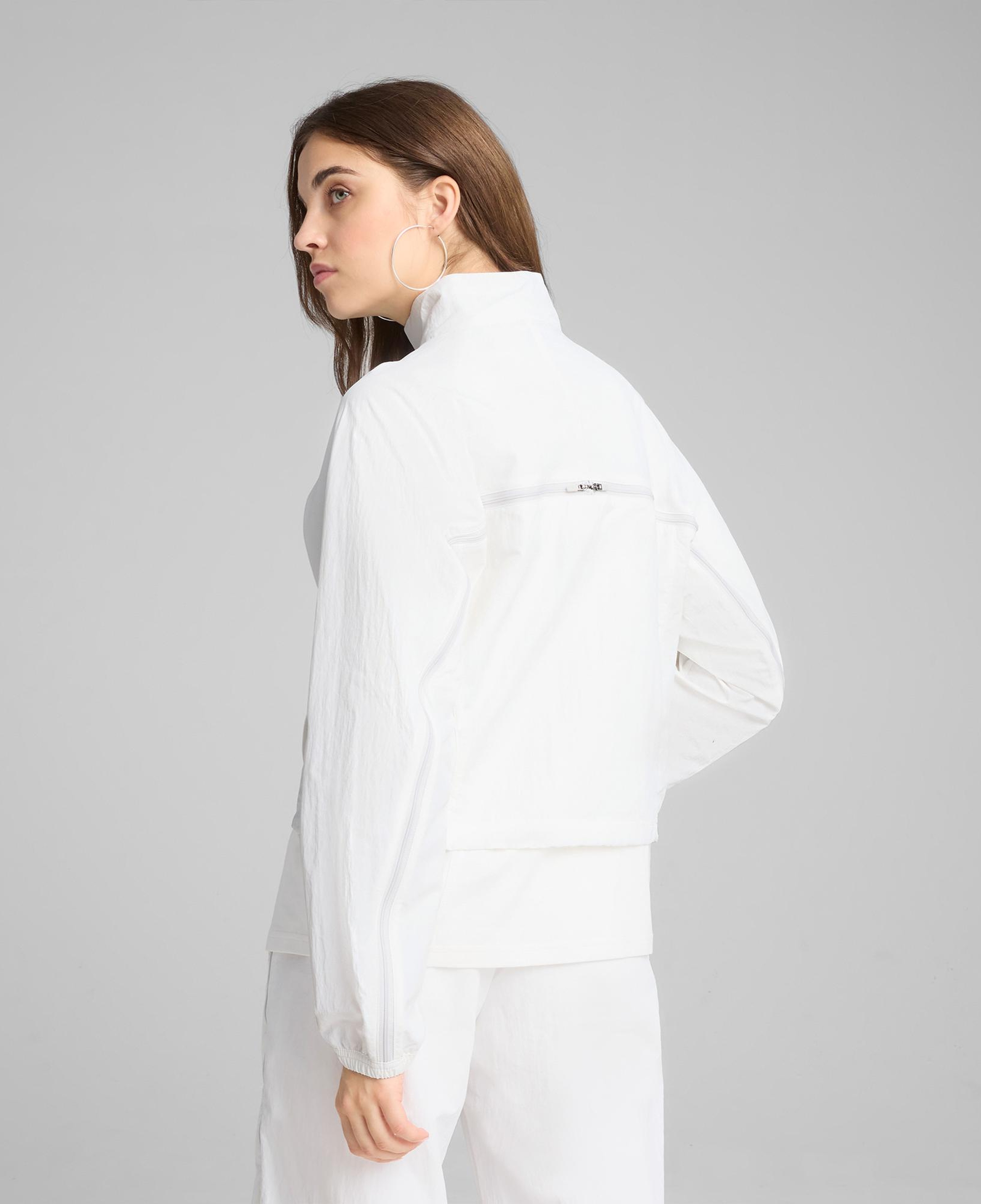 Puma Dare To Zip-Off Dokuma Kadın Beyaz Ceket