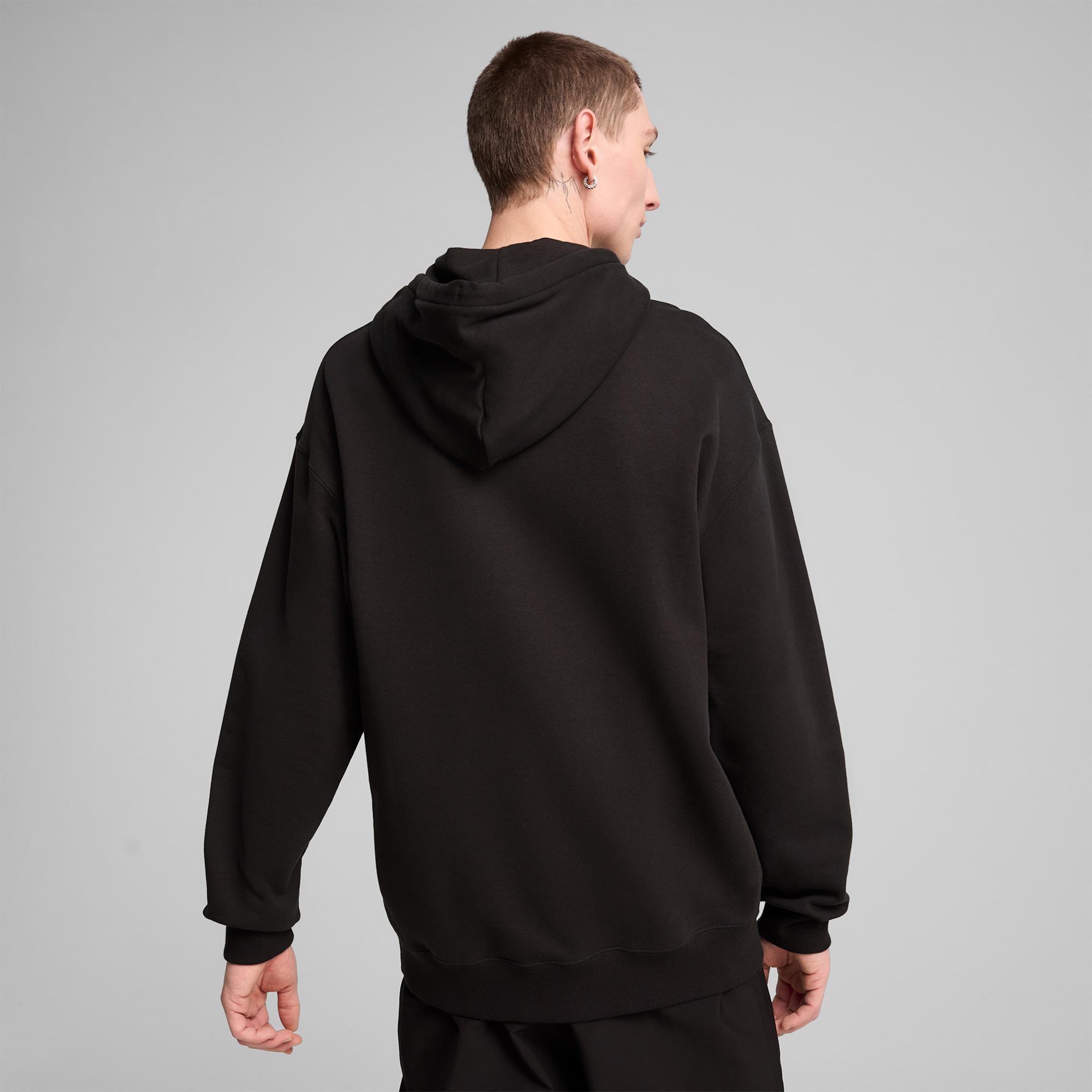 Puma Wardrobe Essentials Relaxed Erkek Siyah Sweatshirt