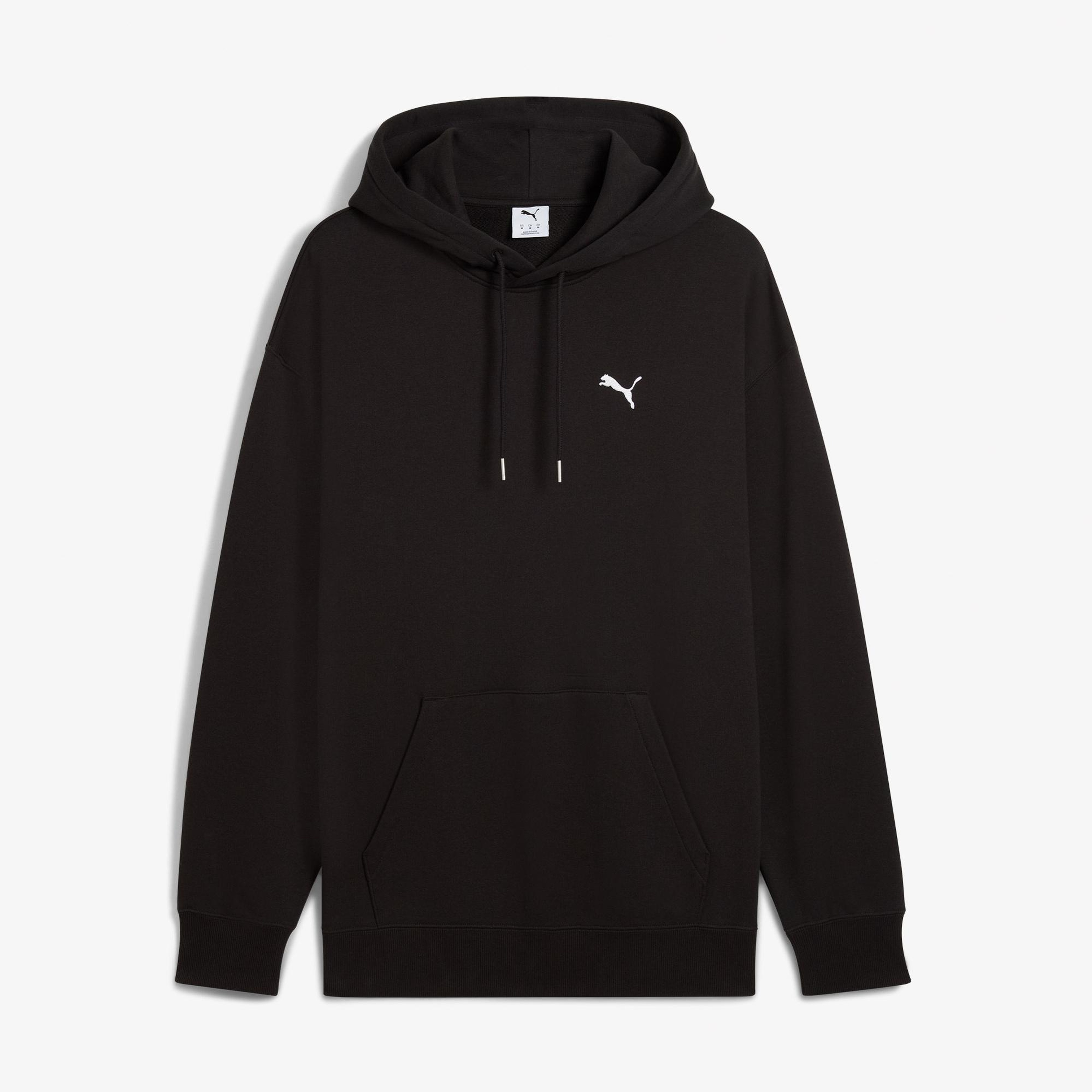 Puma Wardrobe Essentials Relaxed Erkek Siyah Sweatshirt