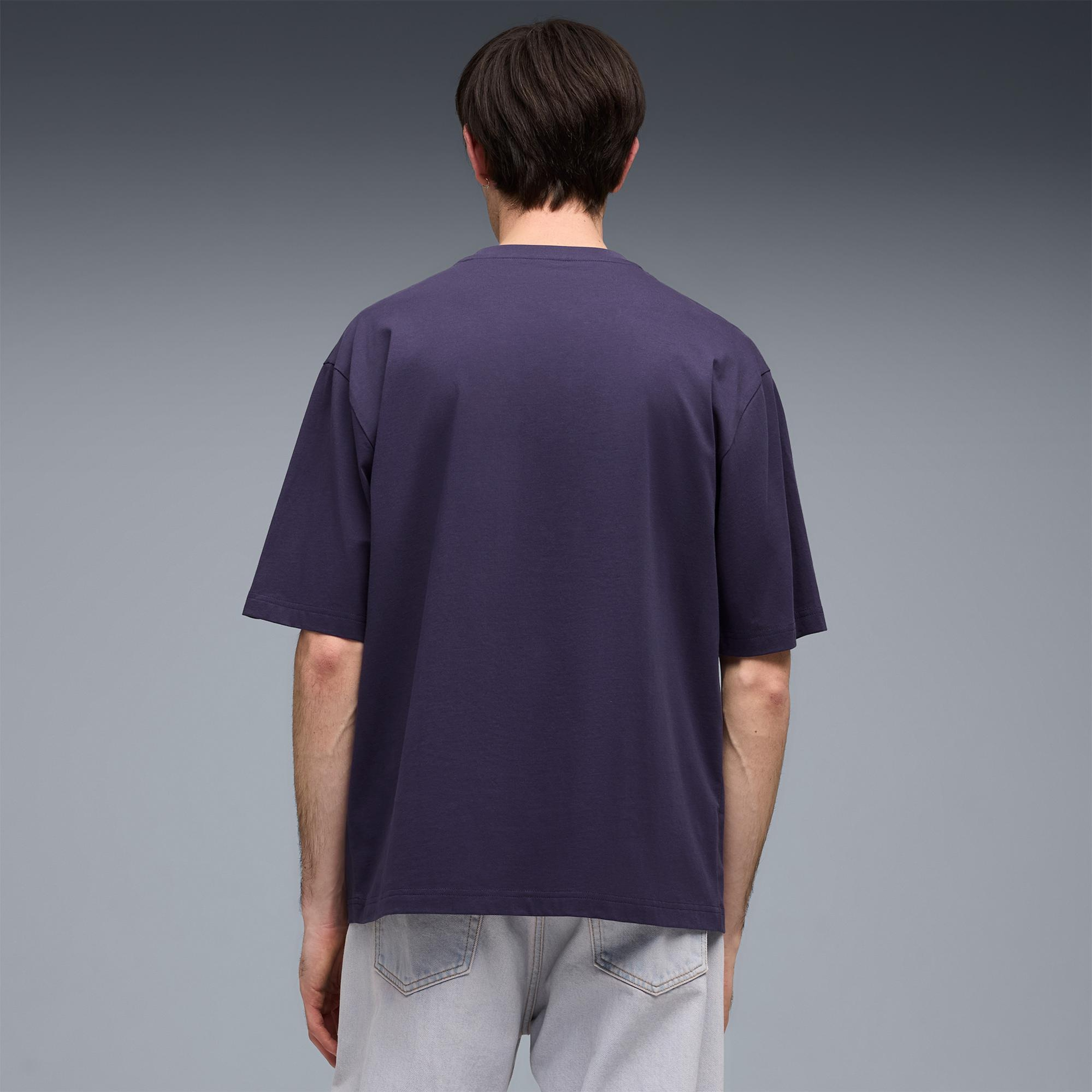 Puma Graphic  Erkek Mor T-Shirt