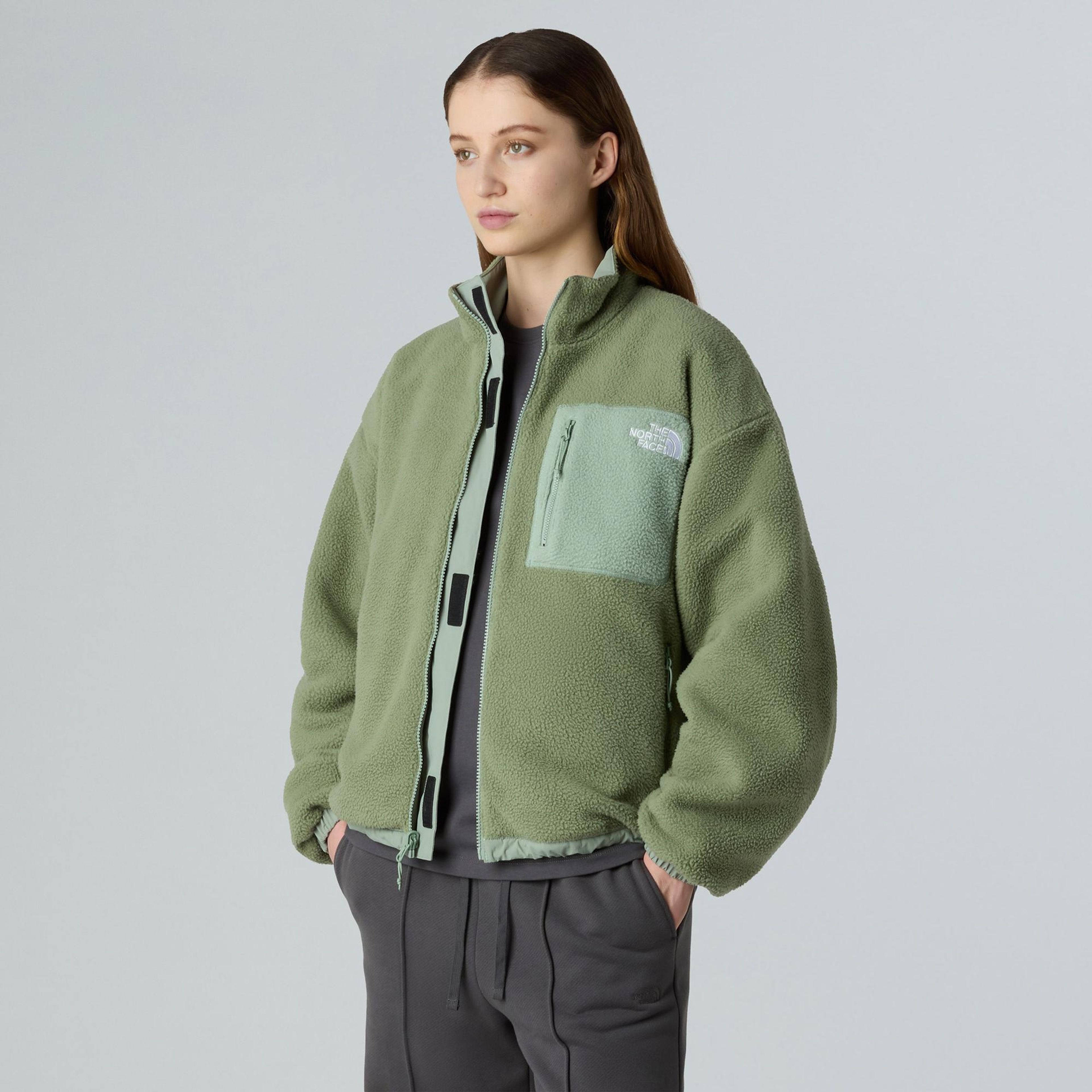 The North Face Yumiori Kadın Yeşil Çift Taraflı Polar Mont