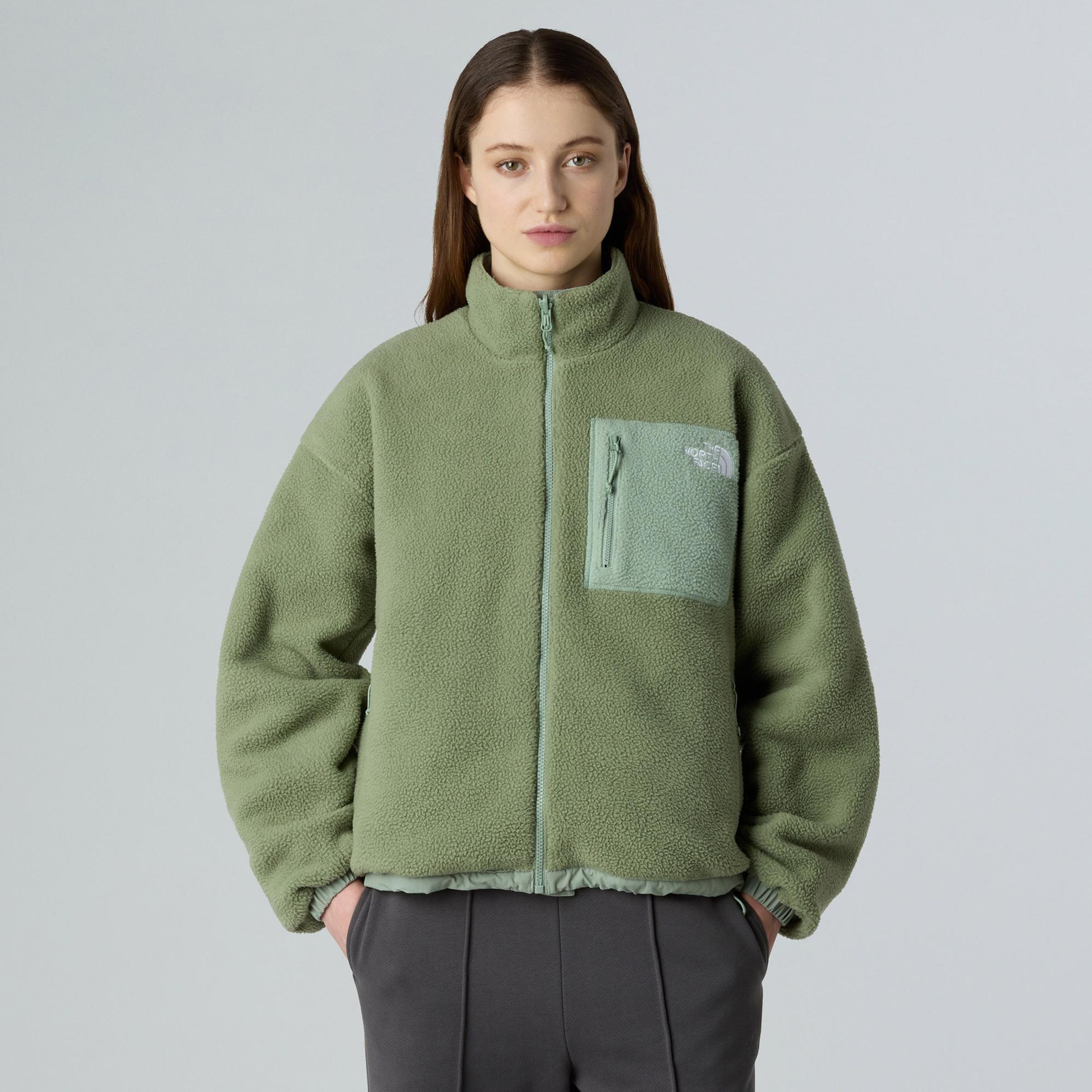 The North Face Yumiori Kadın Yeşil Çift Taraflı Polar Mont