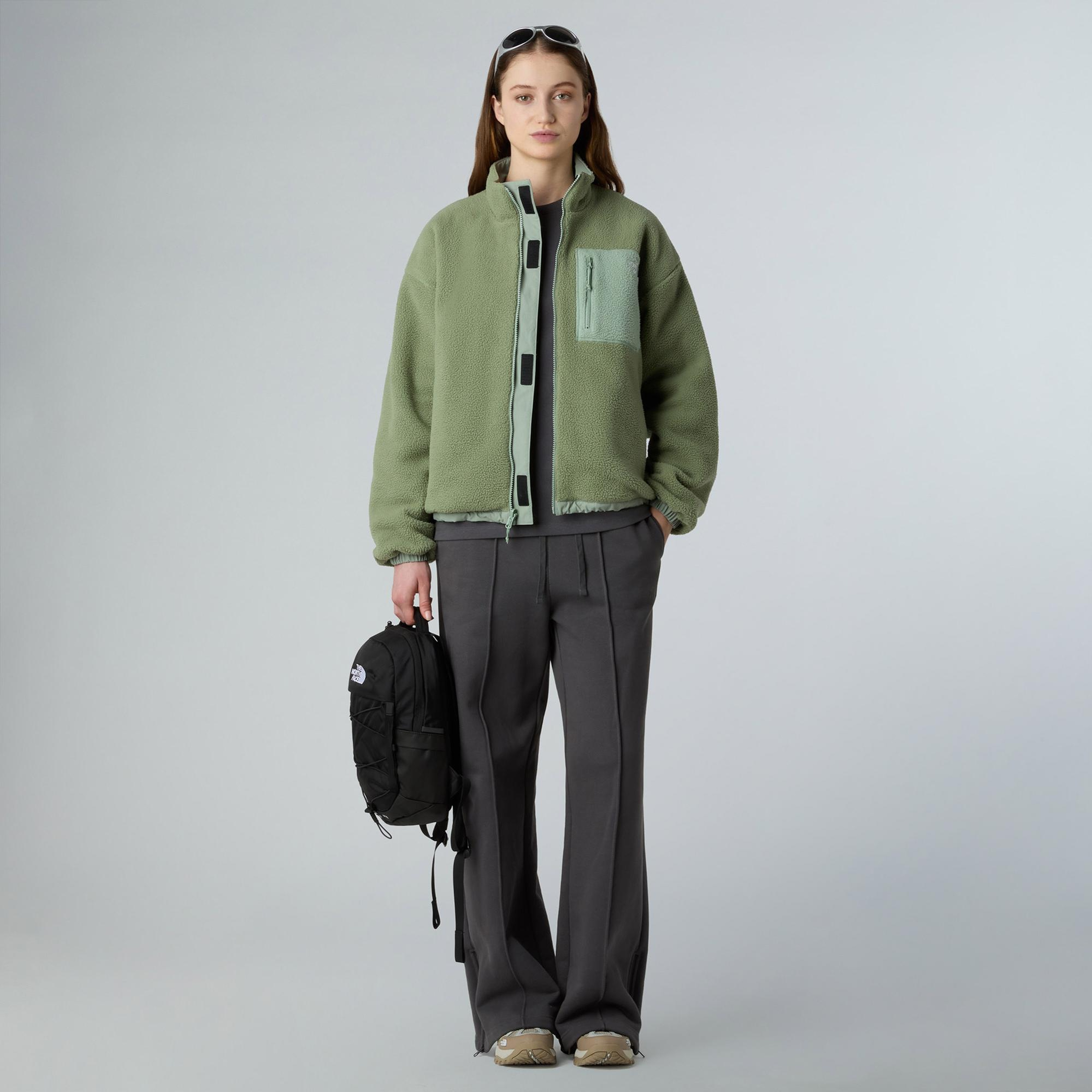 The North Face Yumiori Kadın Yeşil Çift Taraflı Polar Mont