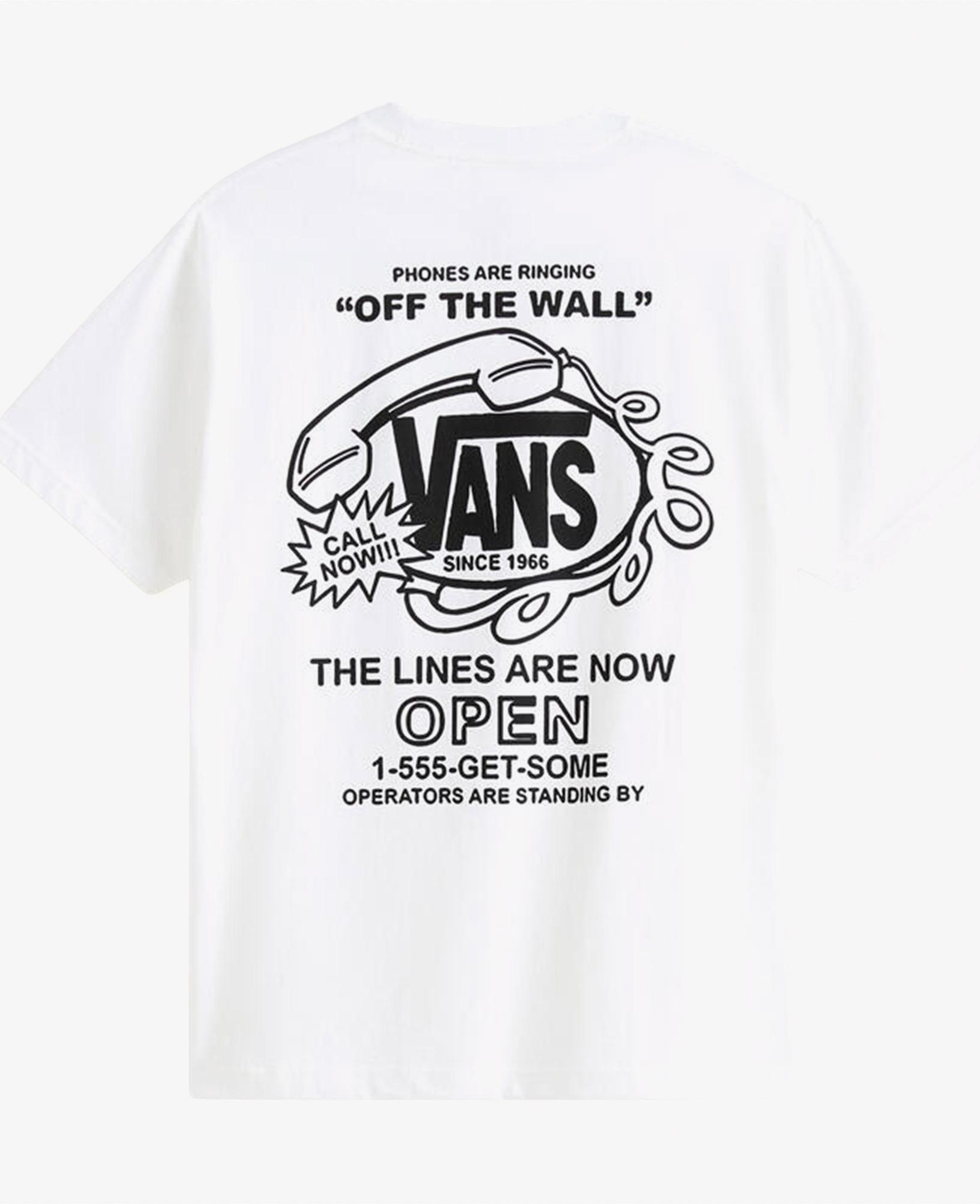 Vans Hot Lines Erkek Beyaz T-Shirt