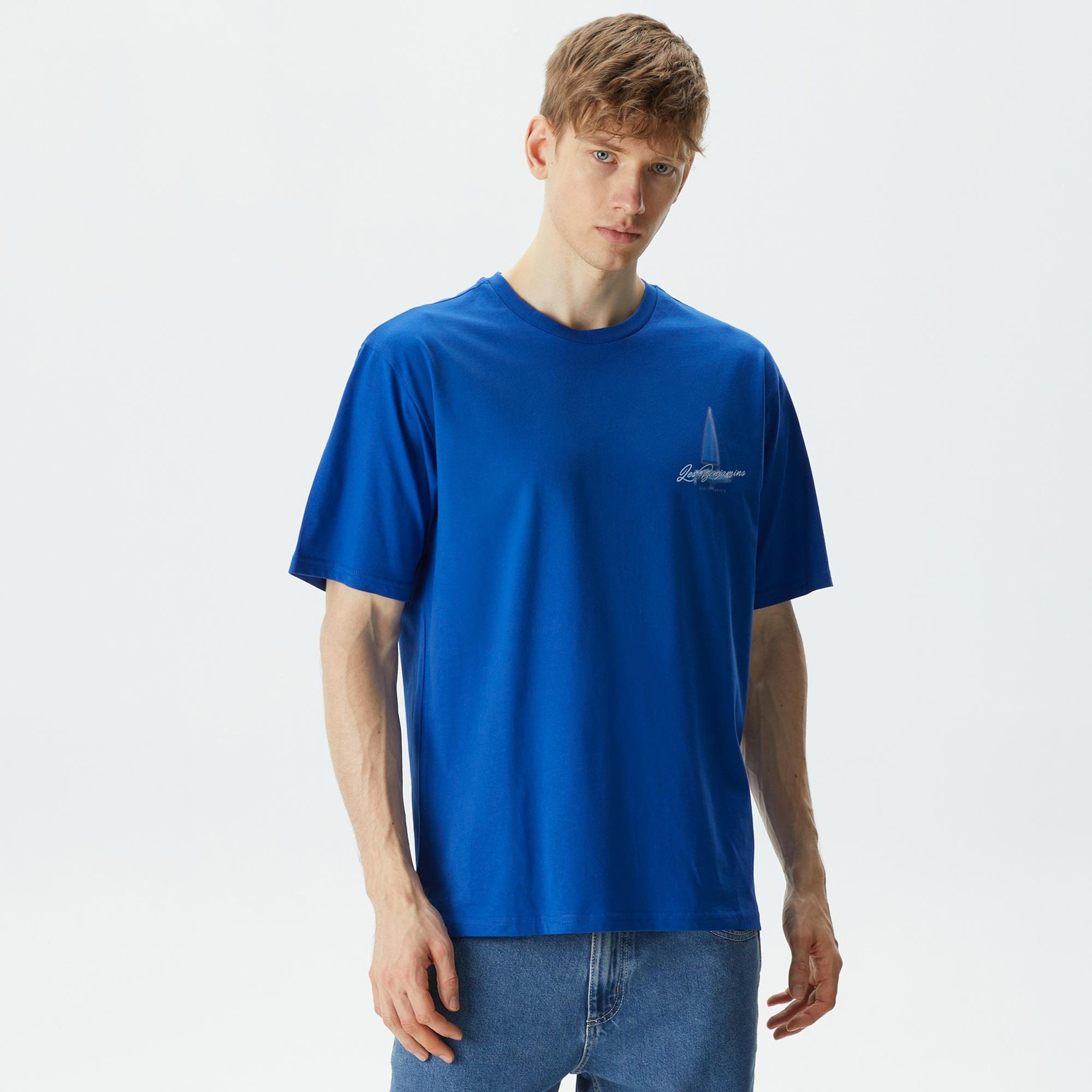 Les Benjamins Kısmet Erkek Mavi T-Shirt