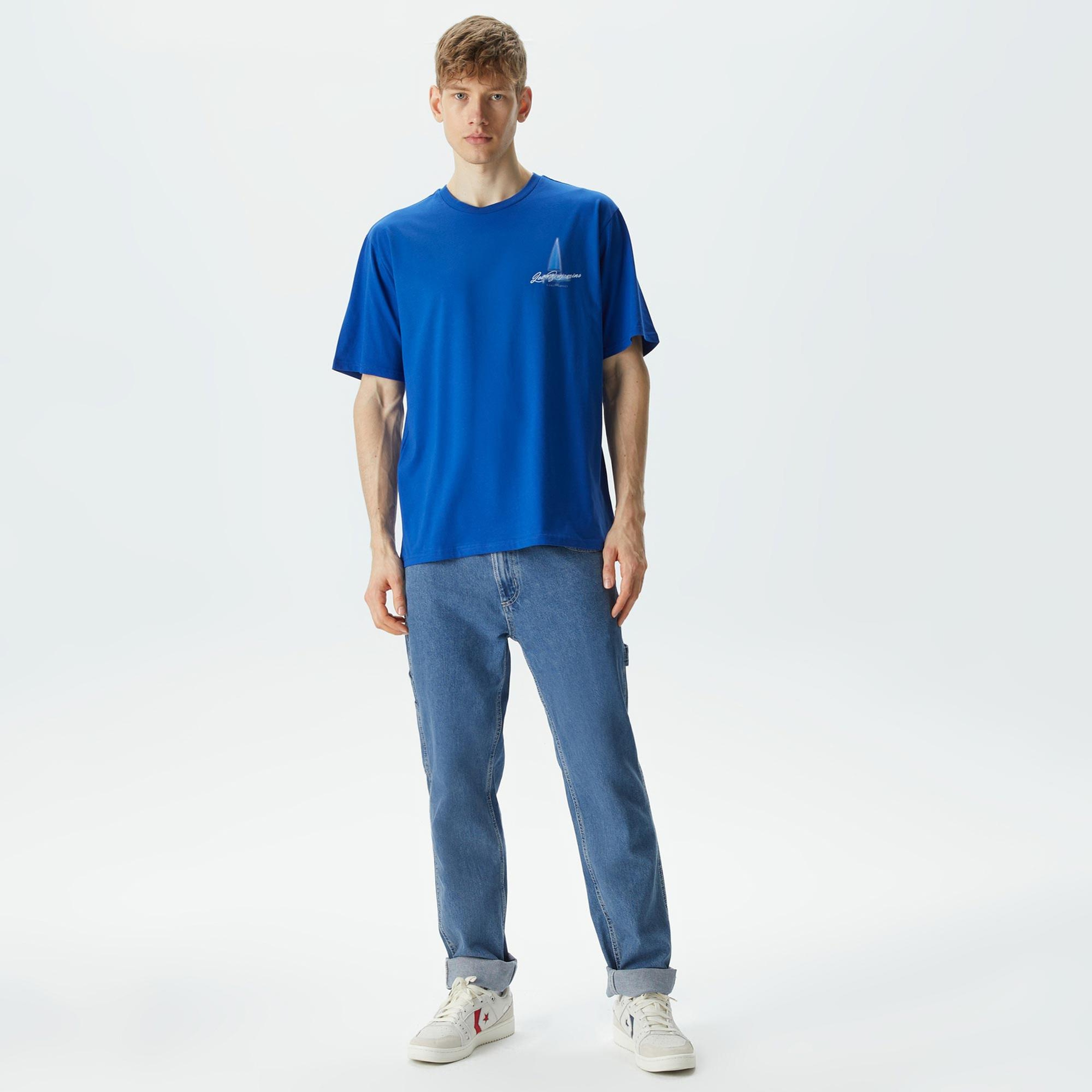 Les Benjamins Kısmet Erkek Mavi T-Shirt