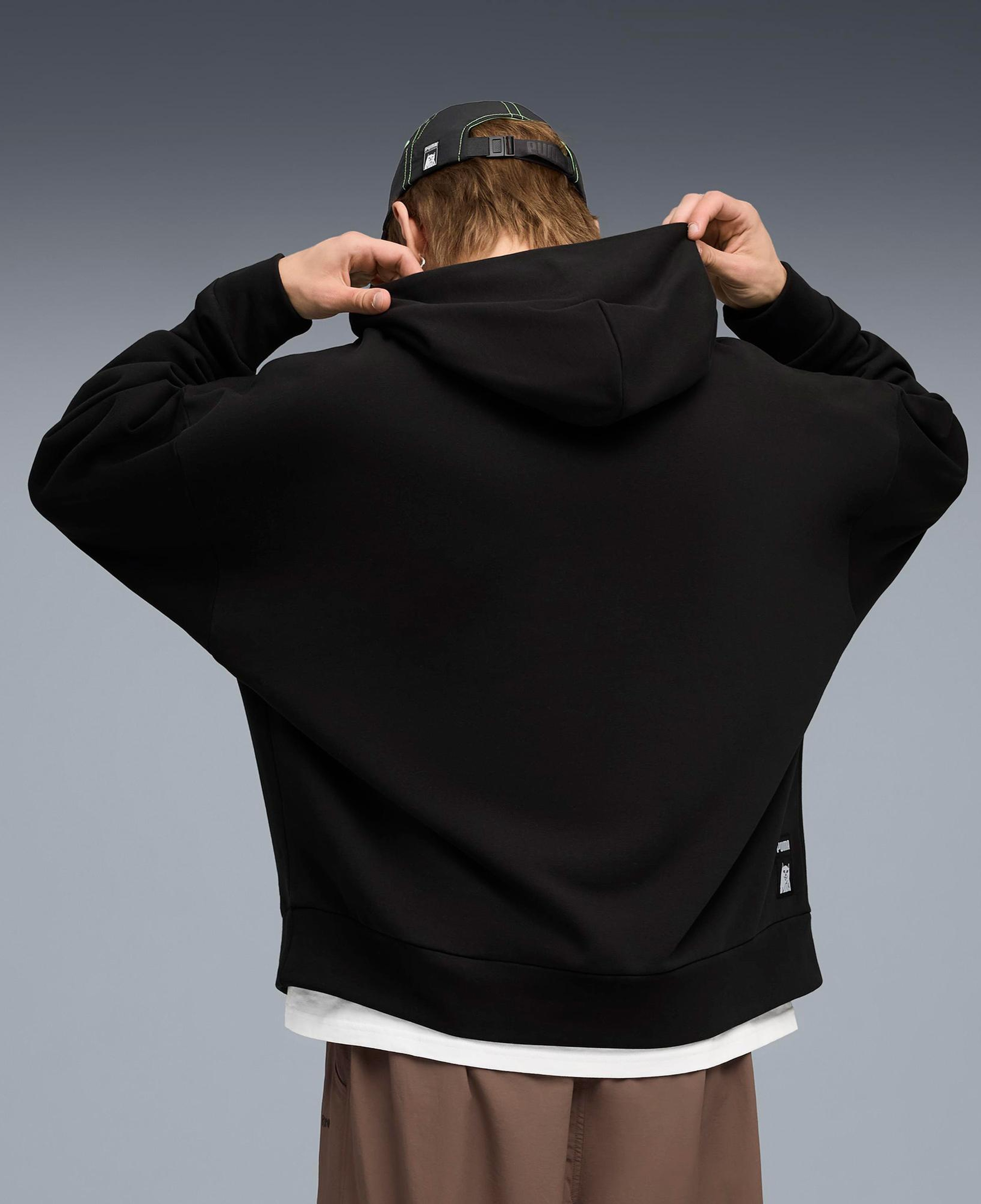 Puma X Ripndip Boxy Erkek Siyah Sweatshirt