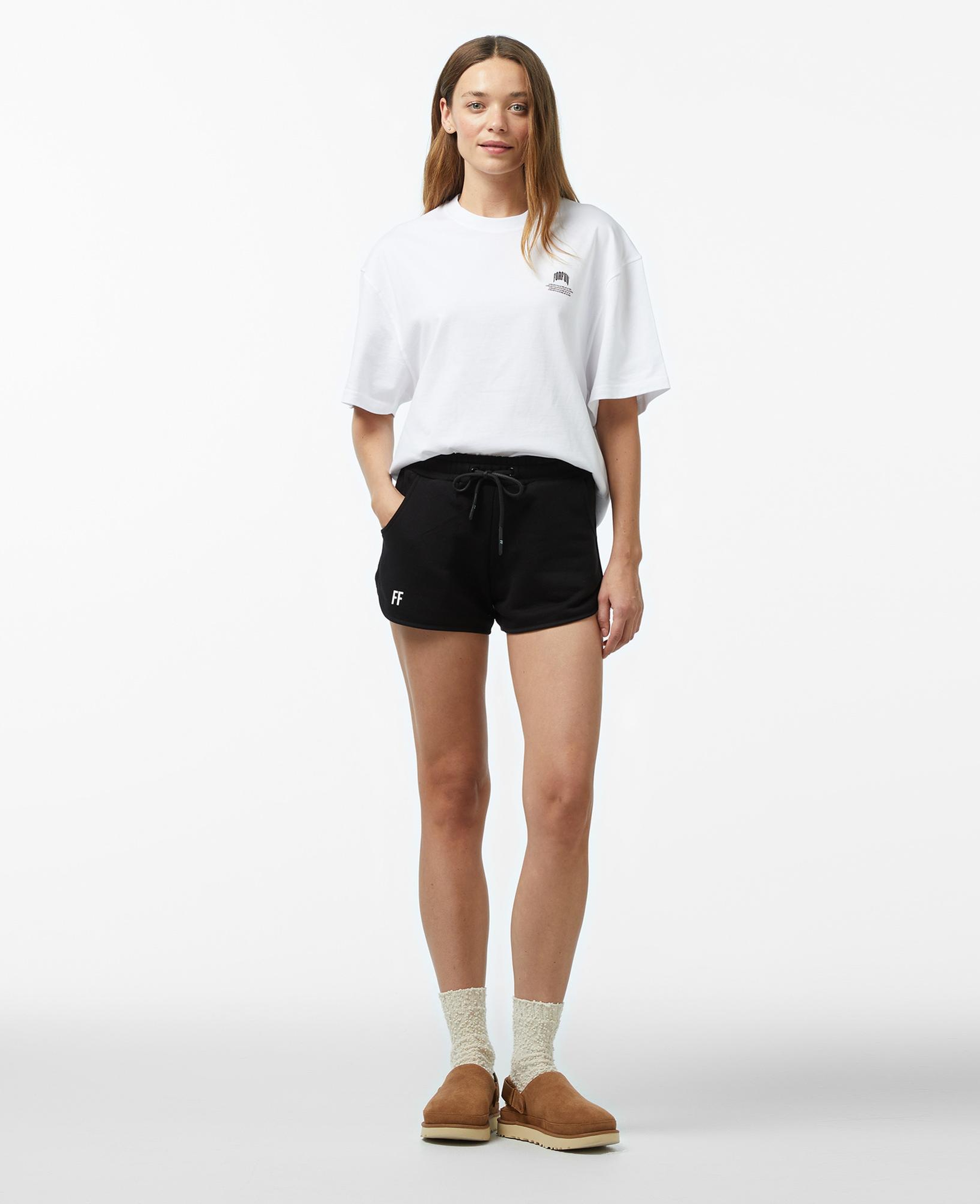 Forfun Ff High Waisted Kadın Siyah Şort