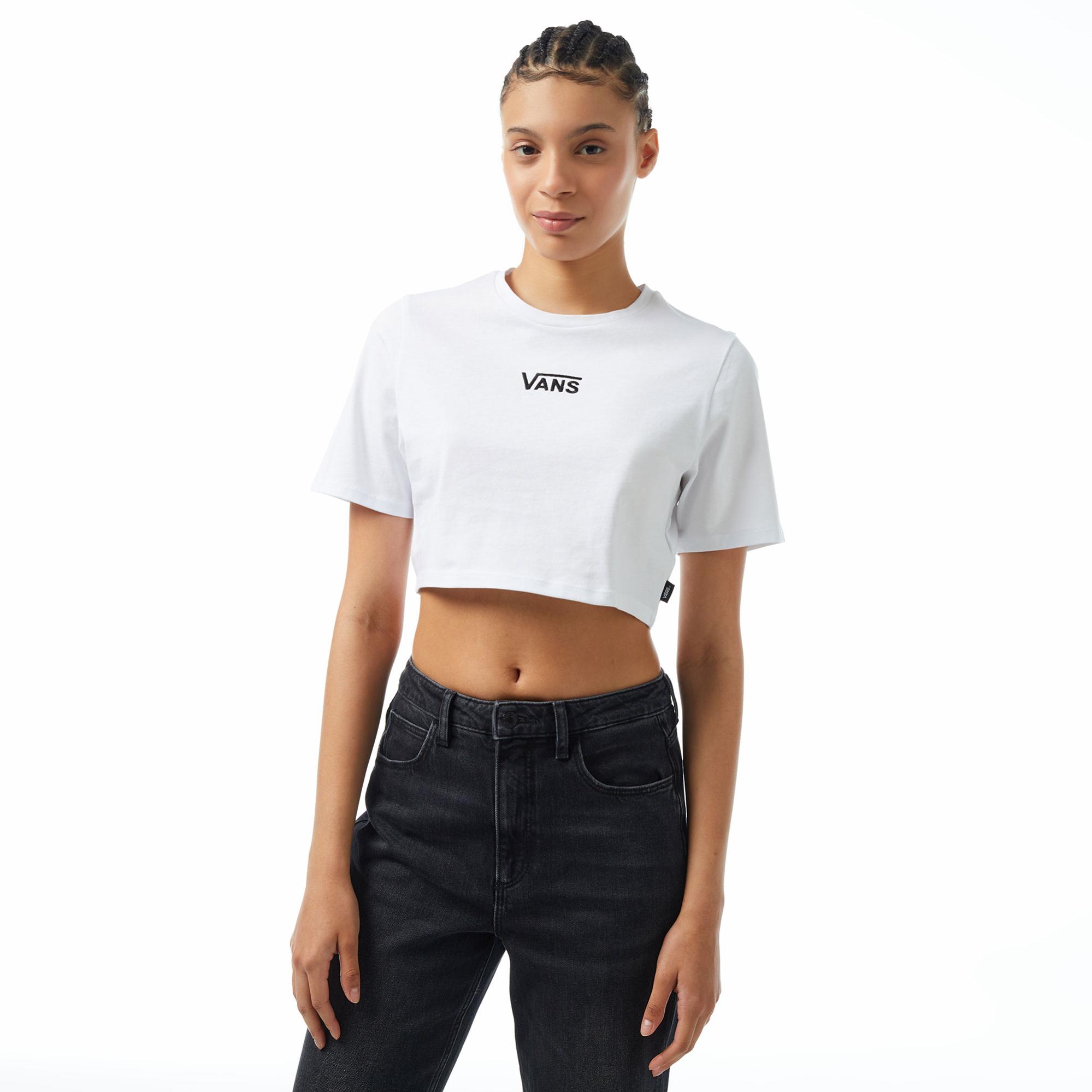 Vans Flying V Crew Crop ii Kadın Beyaz T-Shirt