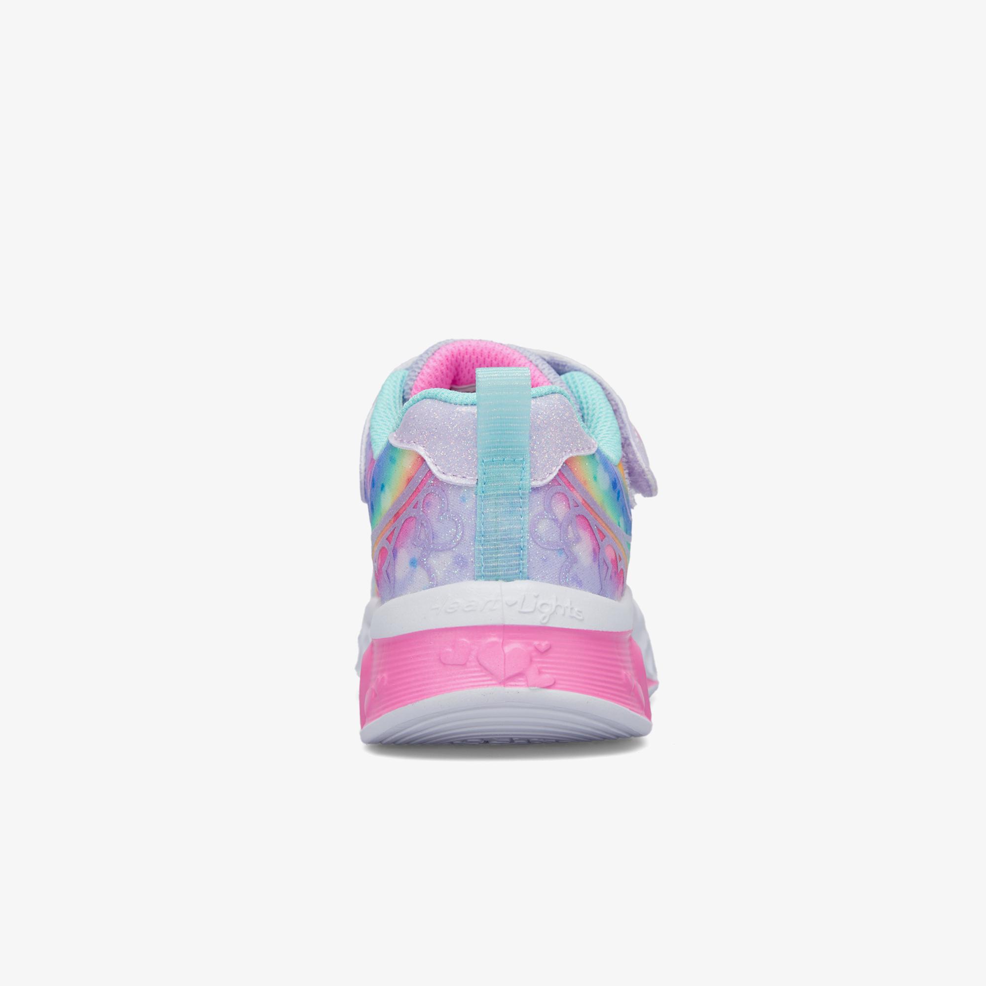 Skechers Flutter Heart Lights Çocuk LAVANTA/AÇIK MAVİ Spor Ayakkabı