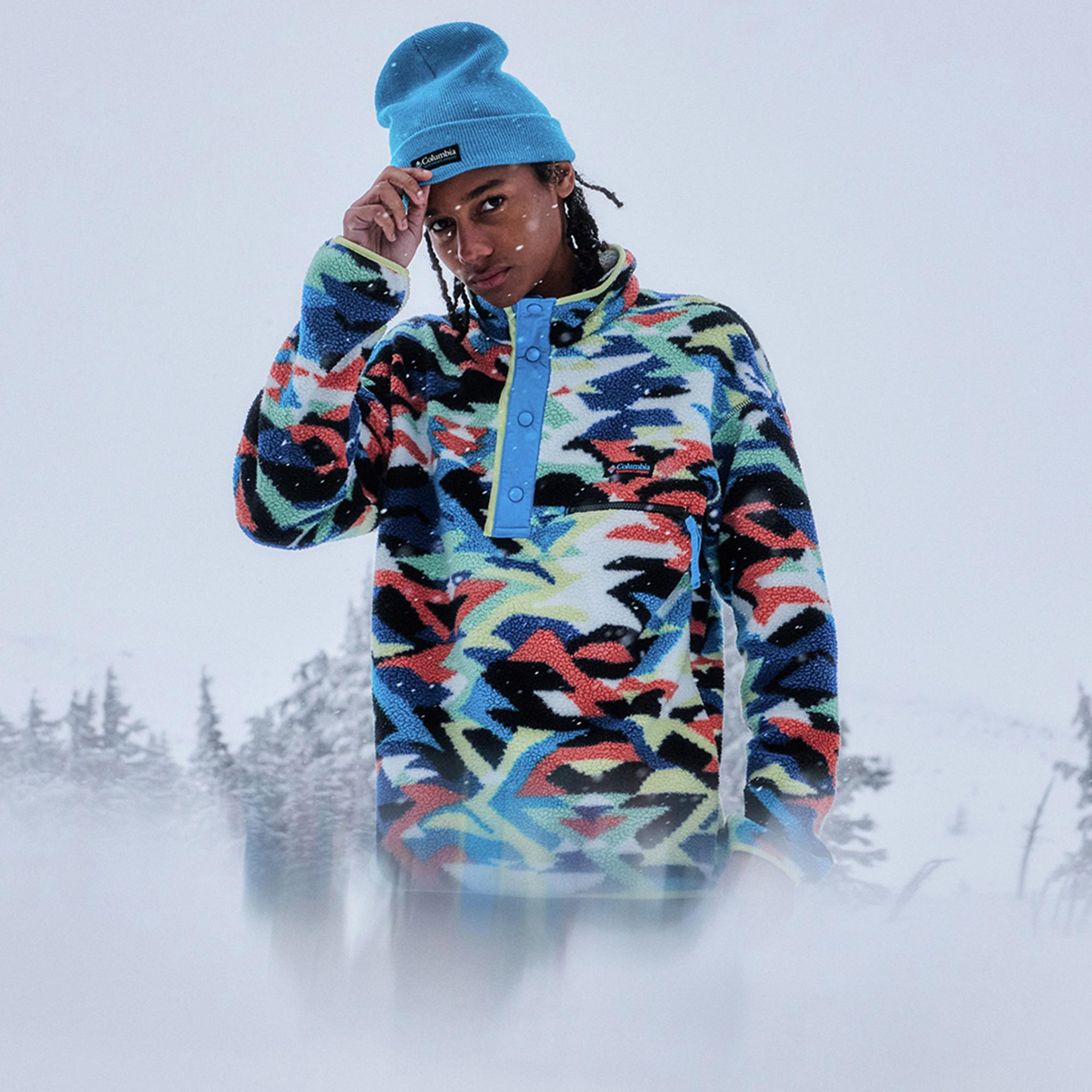 Columbia Helvetia II Erkek Mavi Sweatshirt