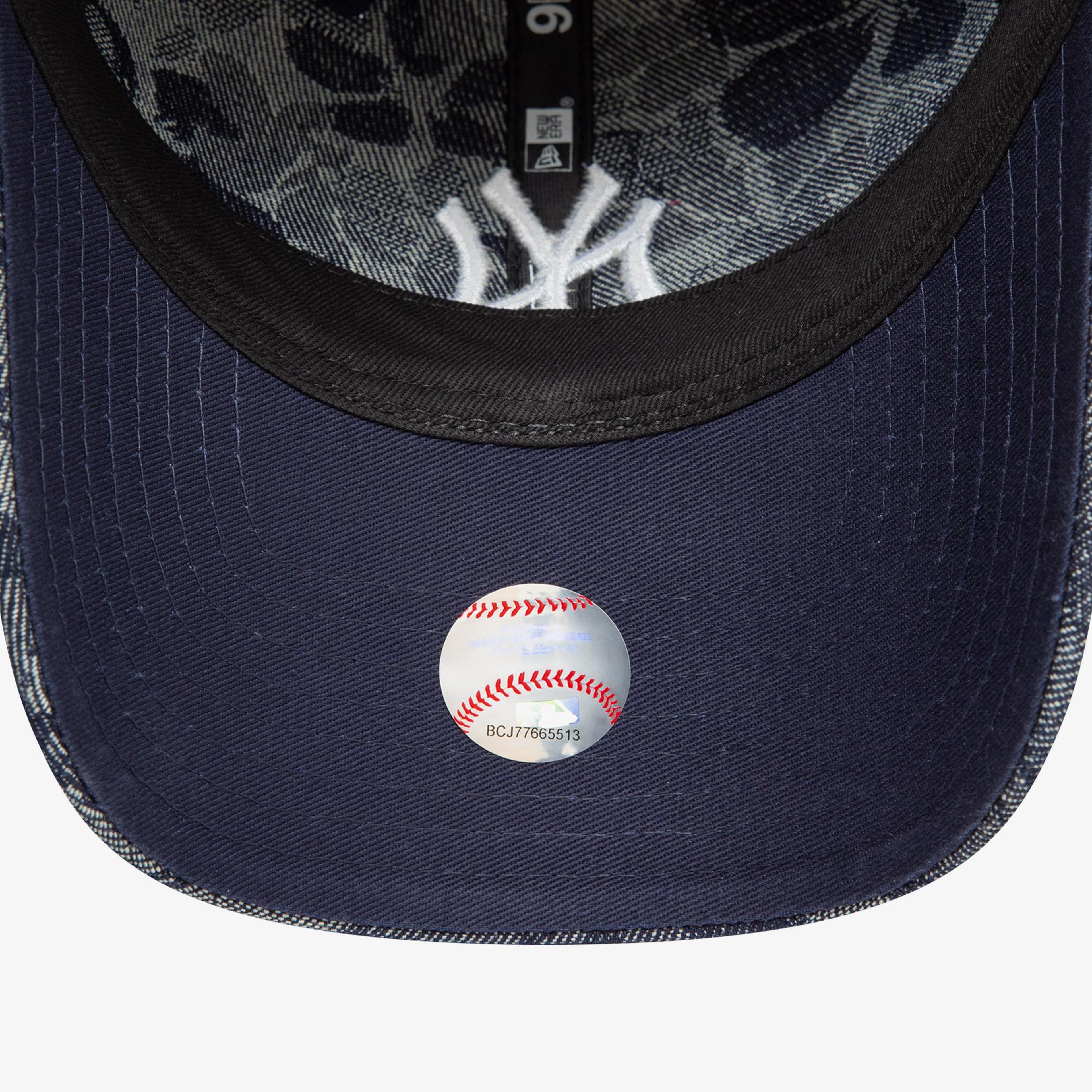 New Era Floral Denim Kadın Gri Şapka