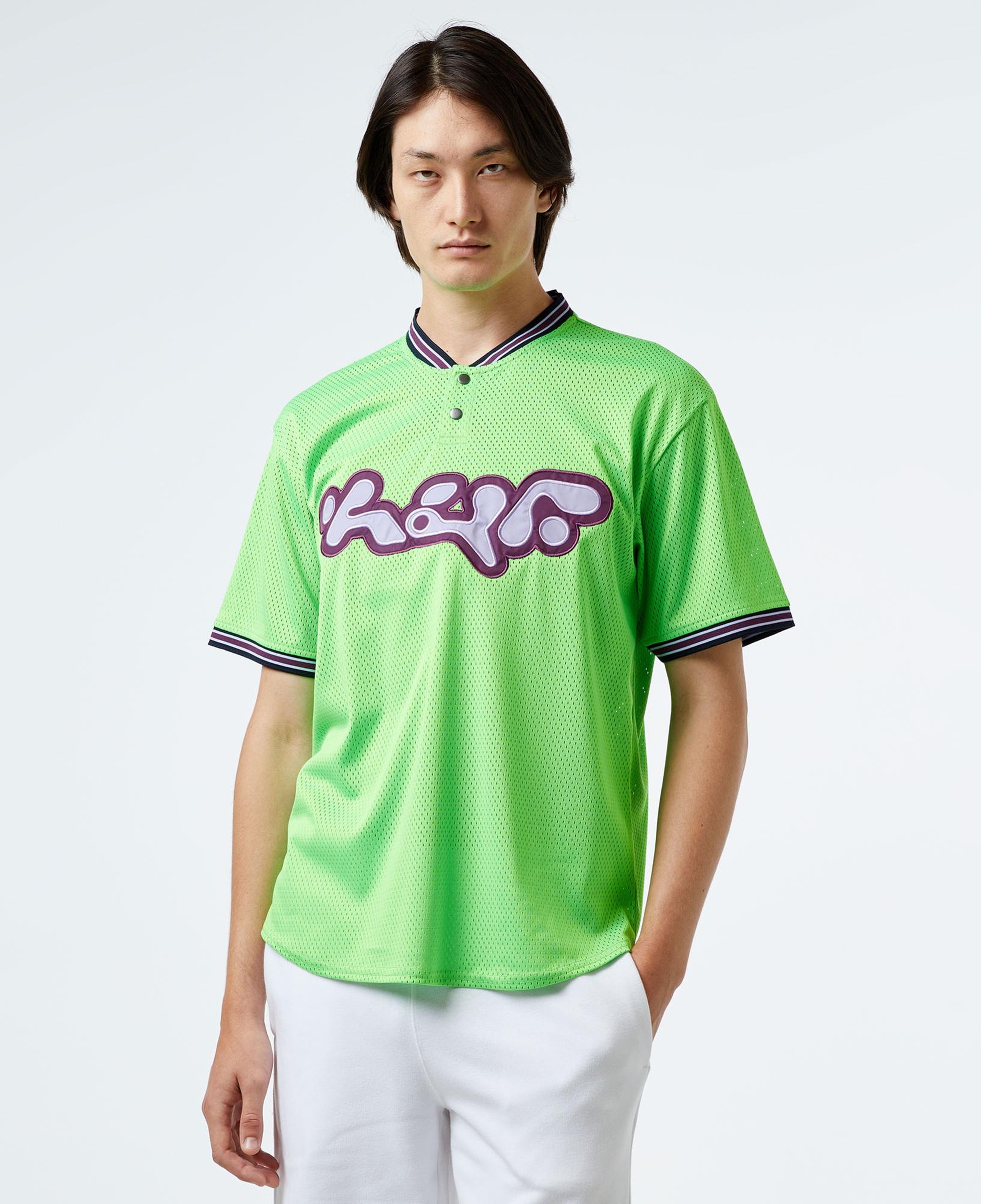 HUF Halftime Henley S/S Jersey Erkek Yeşil Gömlek