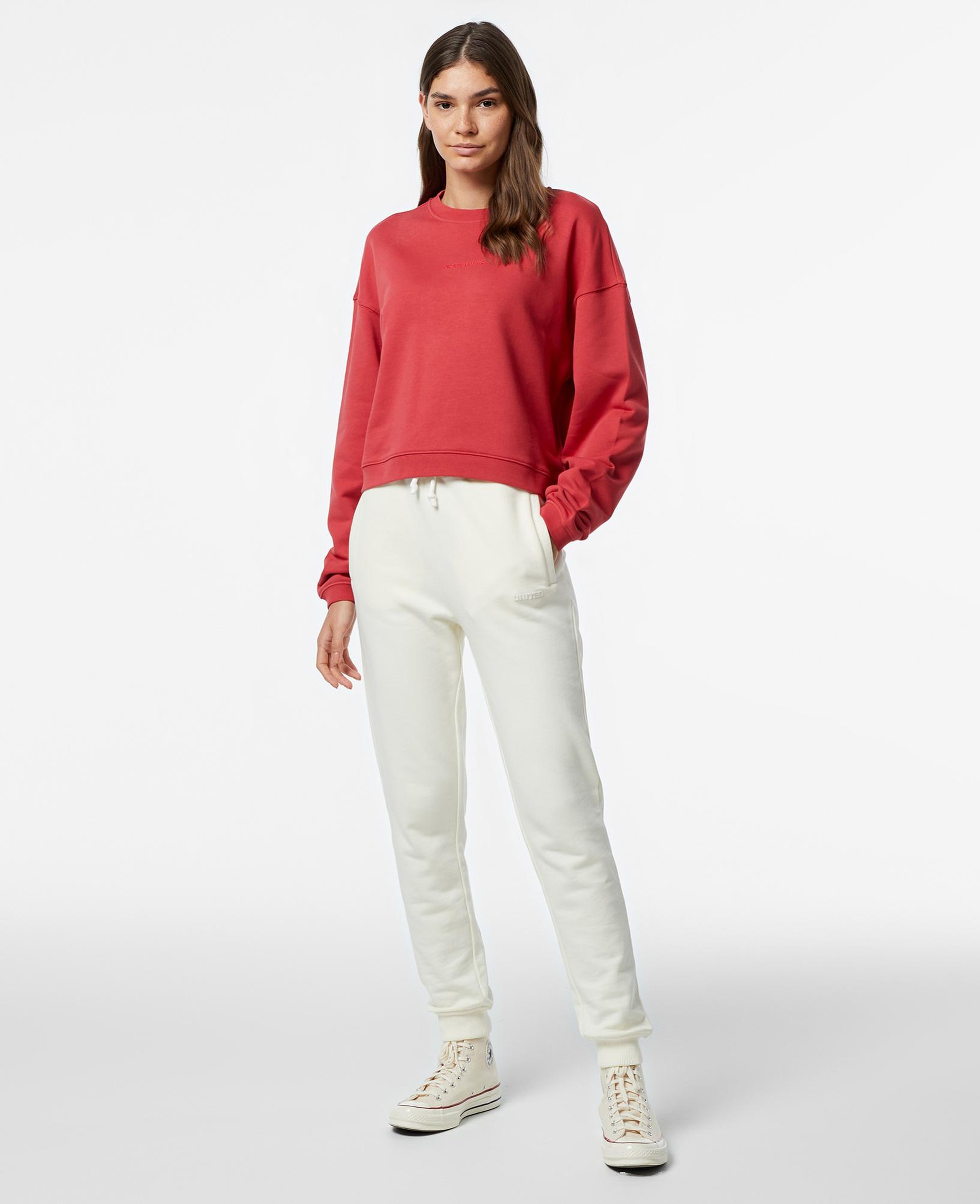 Les Benjamins 304 Kadın Kırmızı Sweatshirt