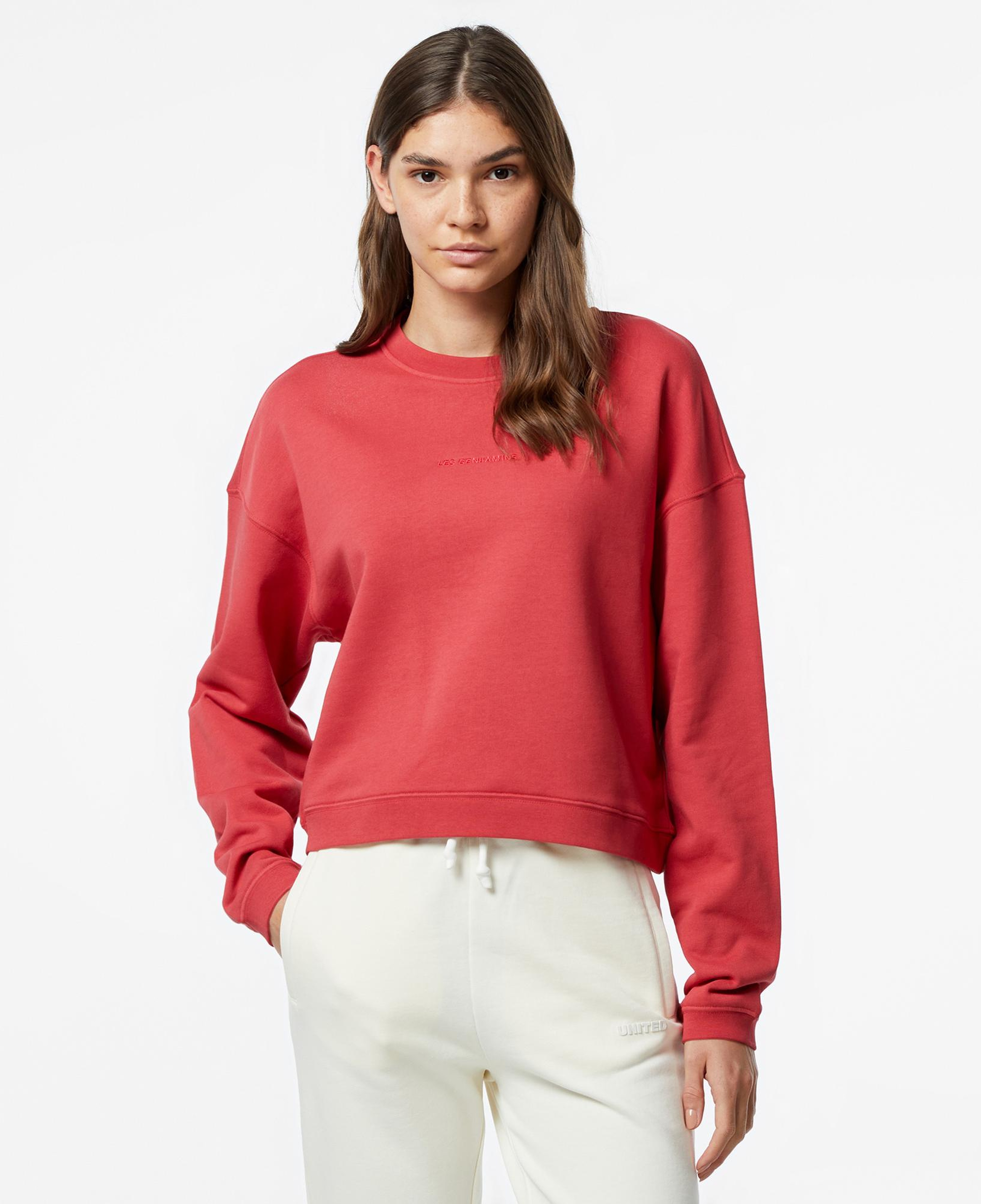 Les Benjamins 304 Kadın Kırmızı Sweatshirt