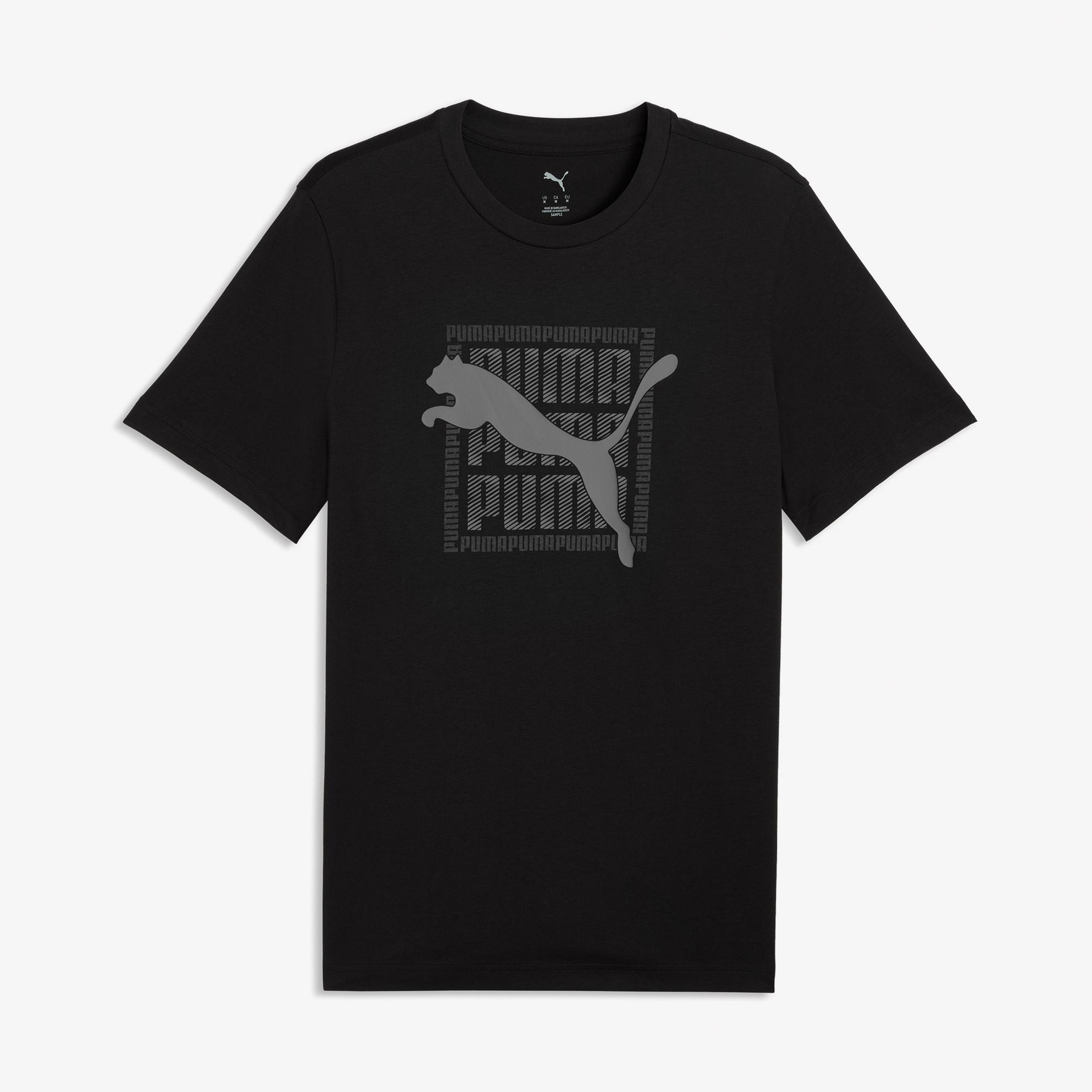 Puma Graphic  Erkek Siyah T-Shirt