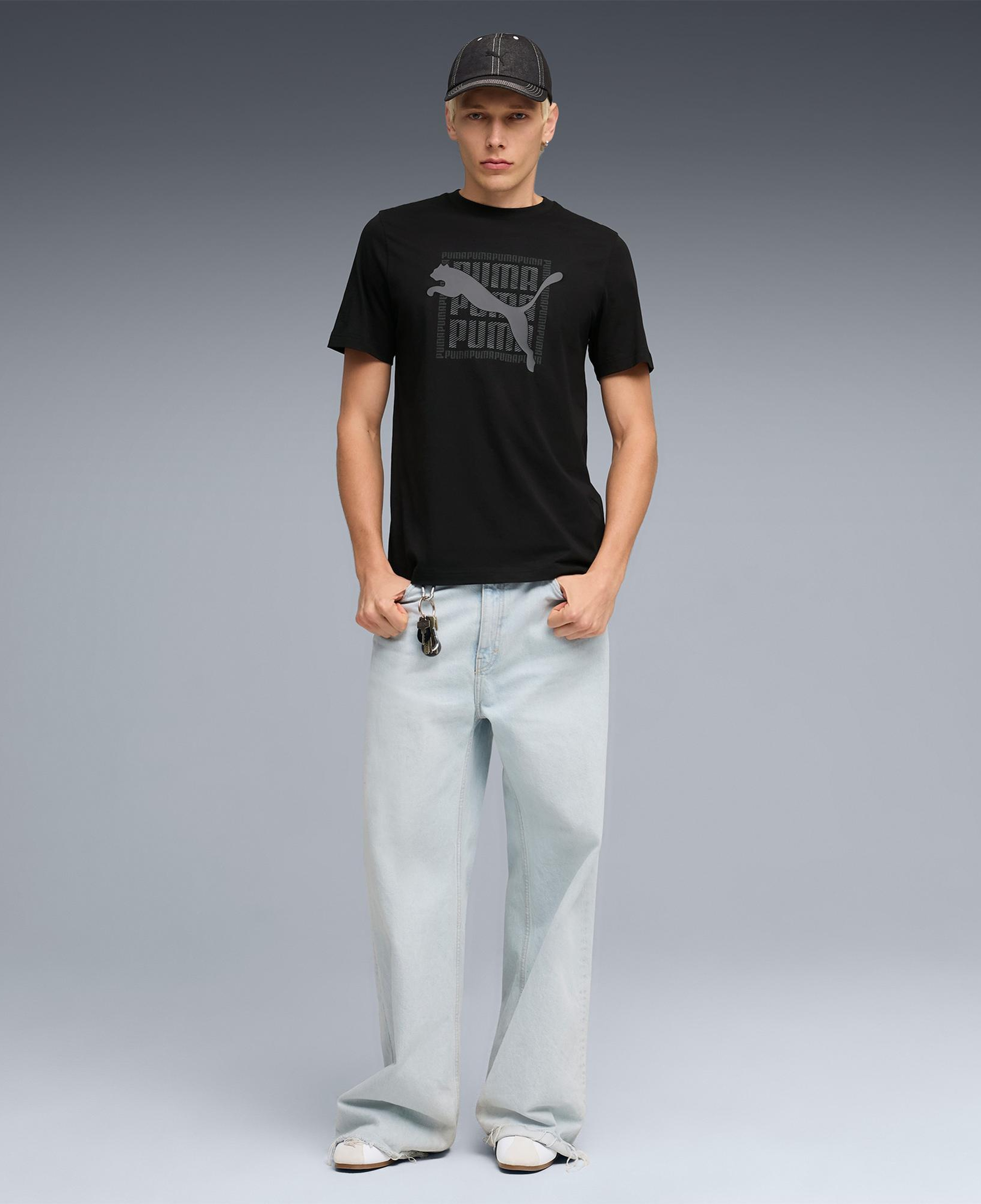 Puma Graphic  Erkek Siyah T-Shirt