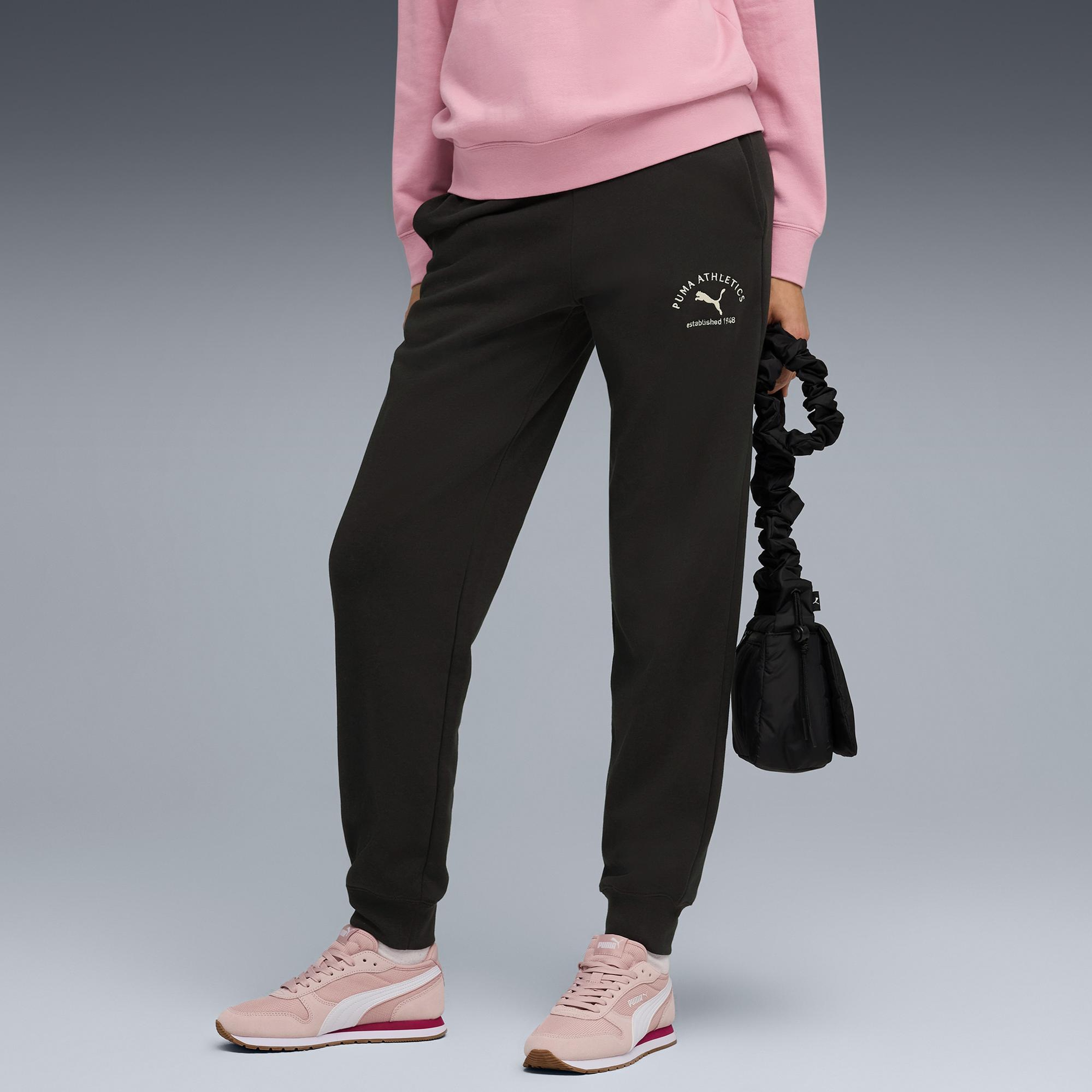 Puma  Class Sweat Kadın Siyah Pantolon