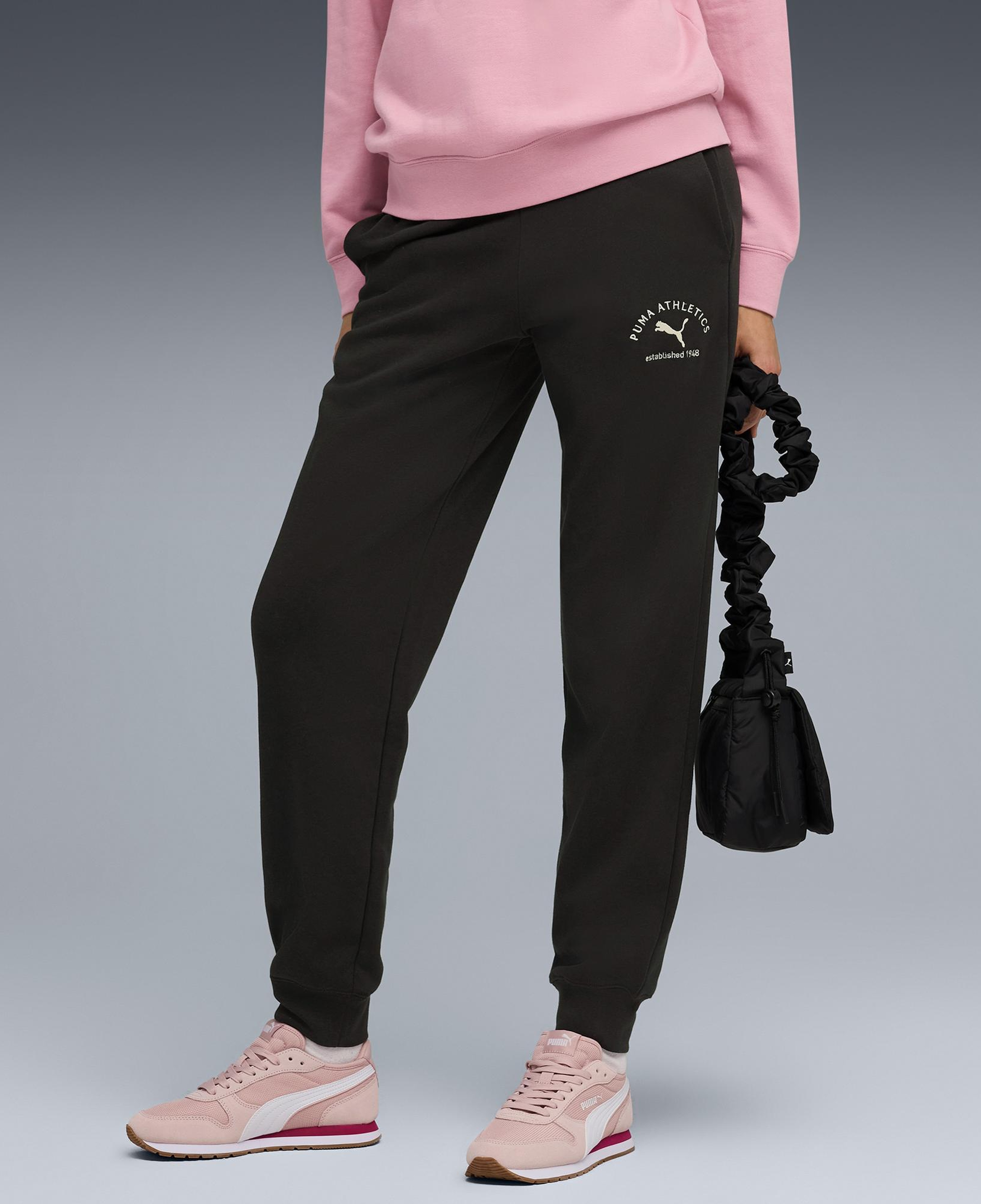 Puma  Class Sweat Kadın Siyah Pantolon