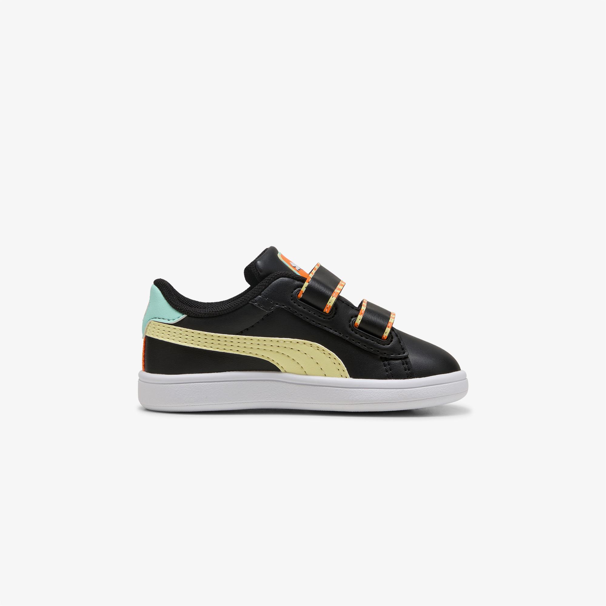 Puma Smash 3.0 Playdate Bebek Siyah Spor Ayakkabı