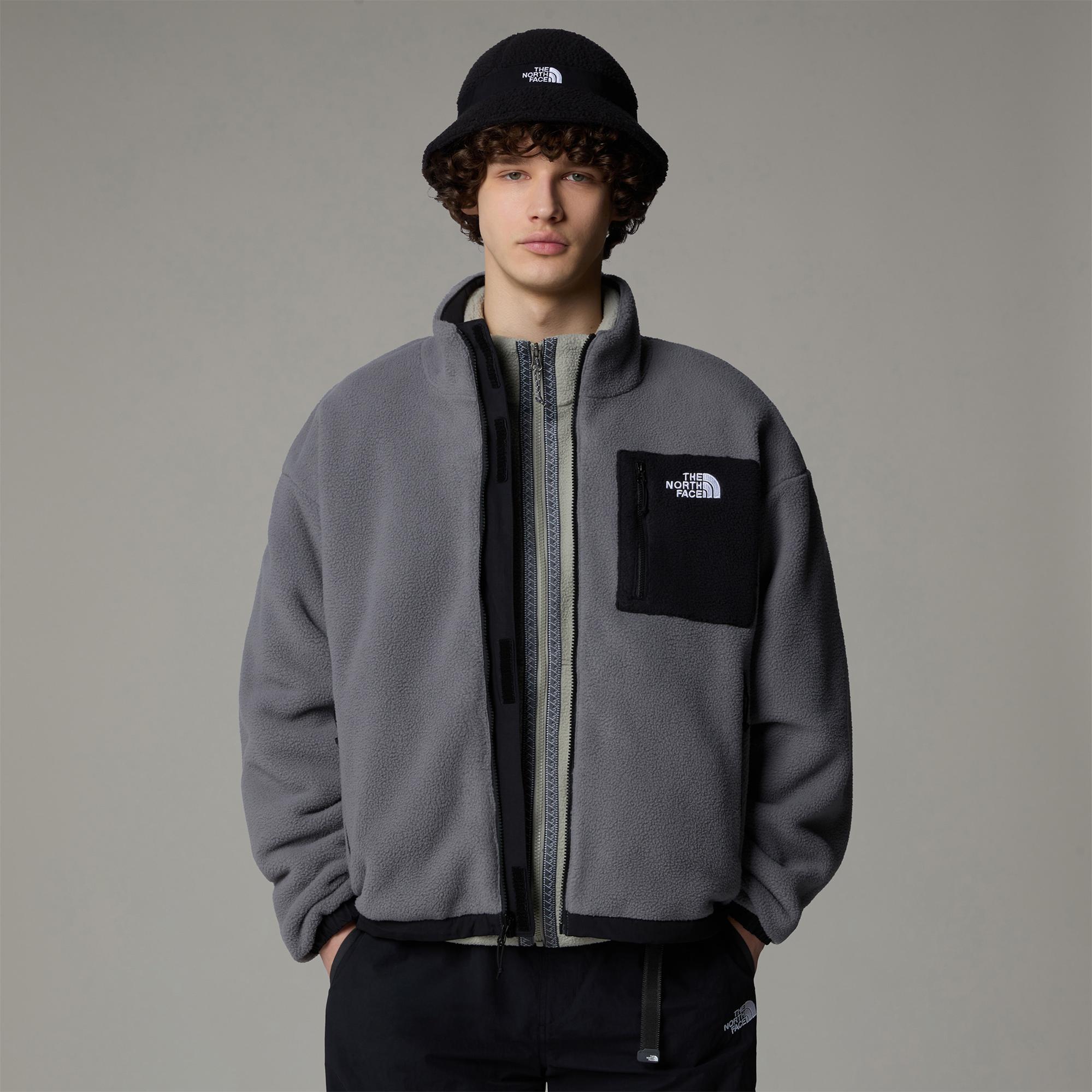 The North Face Erkek Yumiori Siyah/Koyu Gri Çift Taraflı Polar Mont