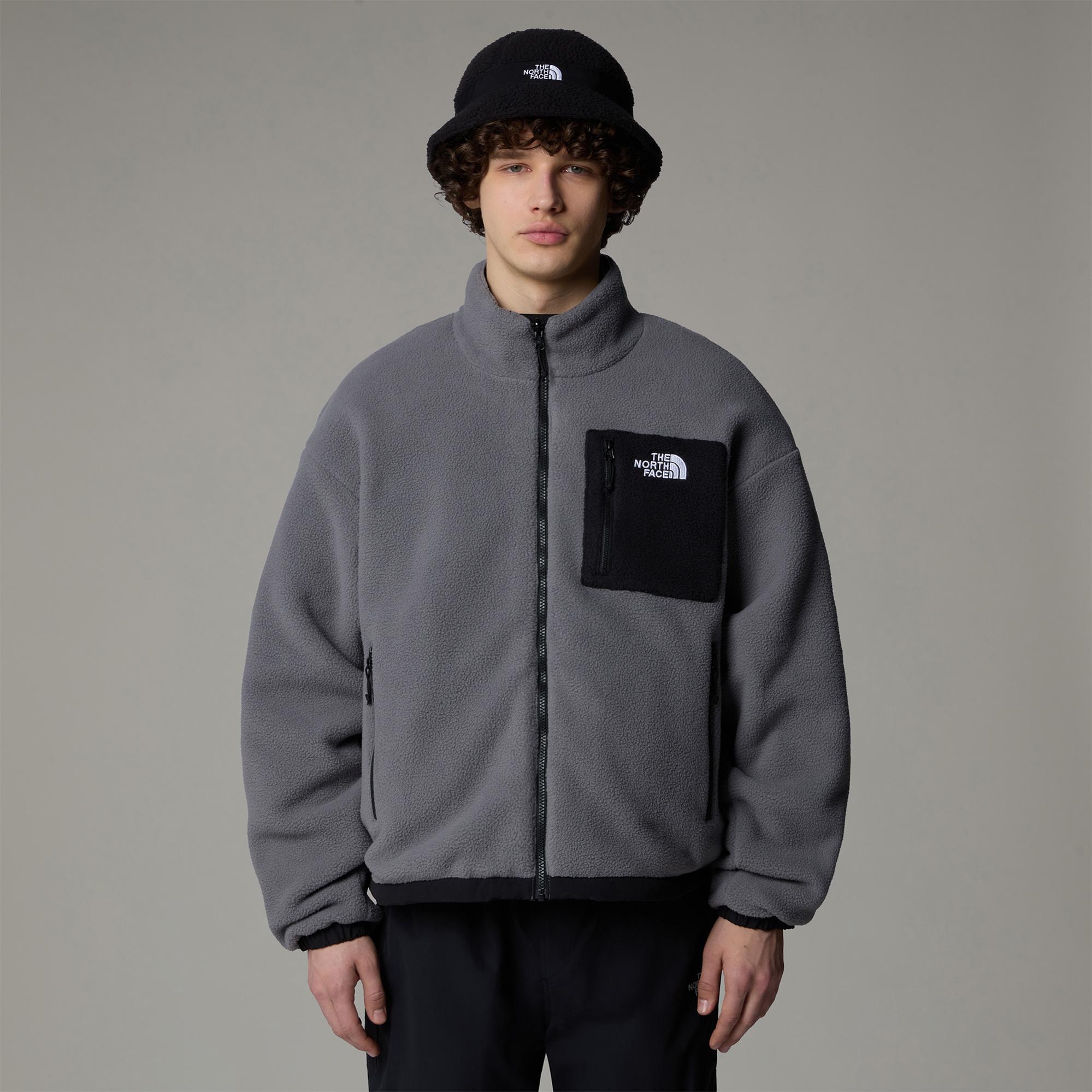 The North Face Erkek Yumiori Siyah/Koyu Gri Çift Taraflı Polar Mont