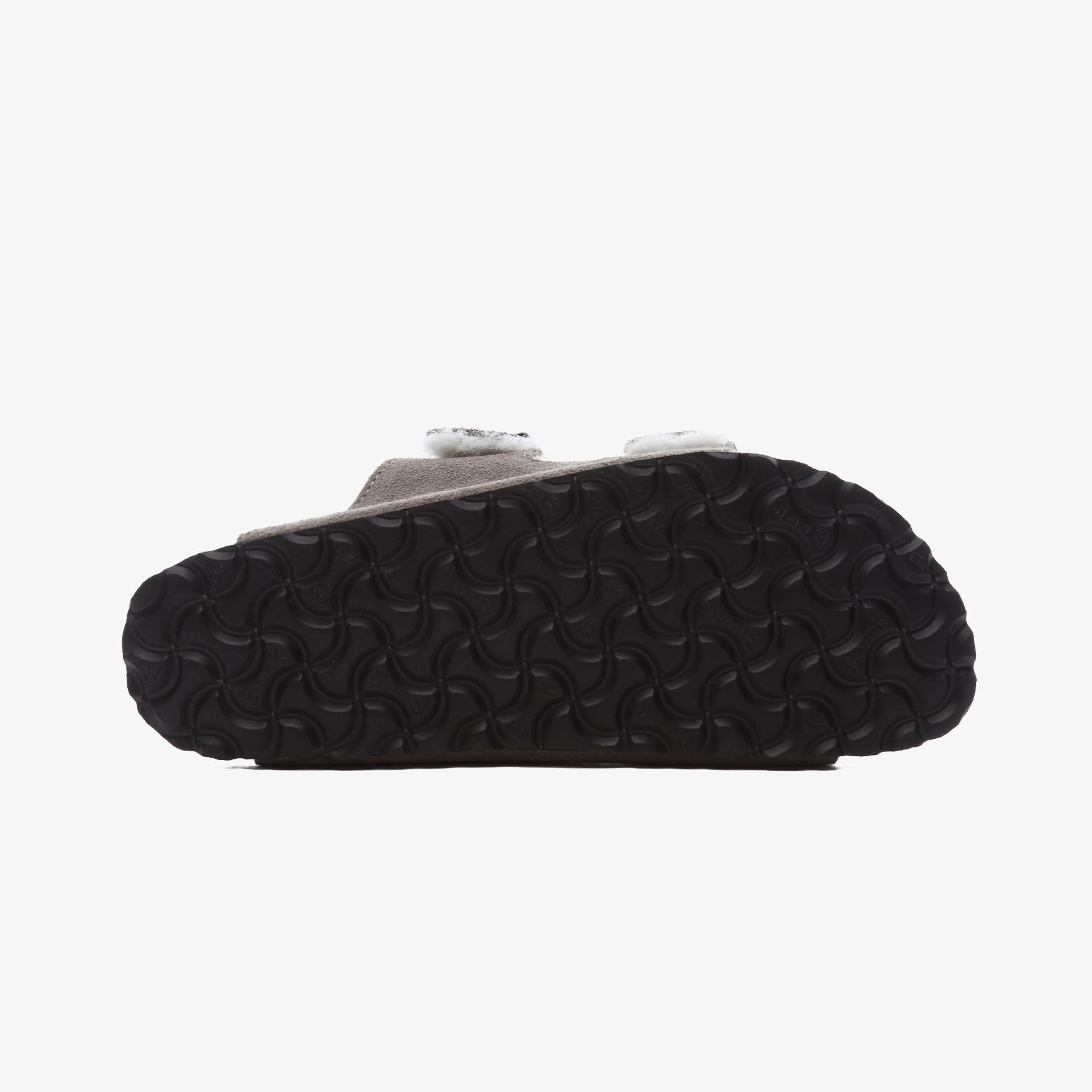 Birkenstock Suede Shearling Unisex Gri Terlik