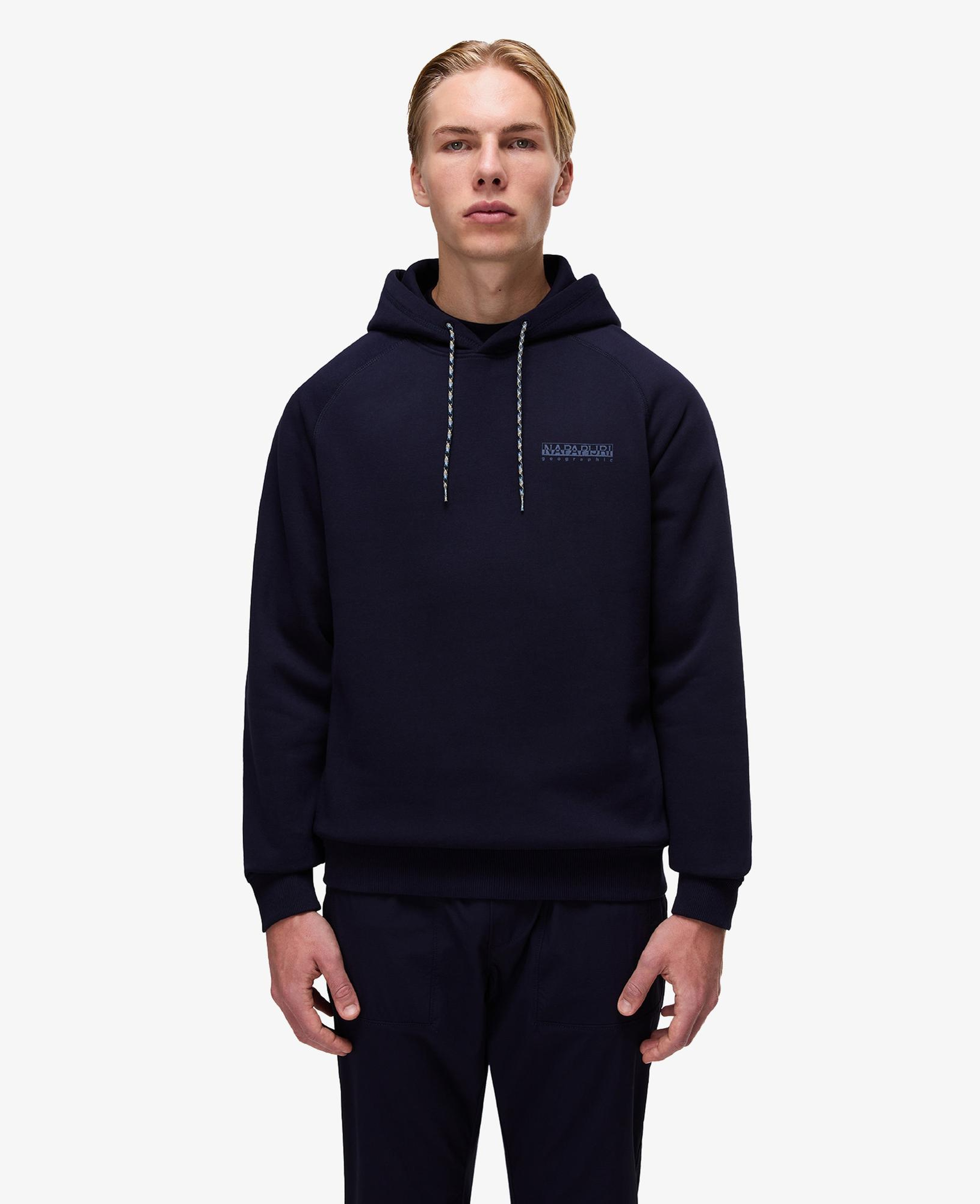 Napapijri B-Back Graphic Erkek Mavi Sweatshirt