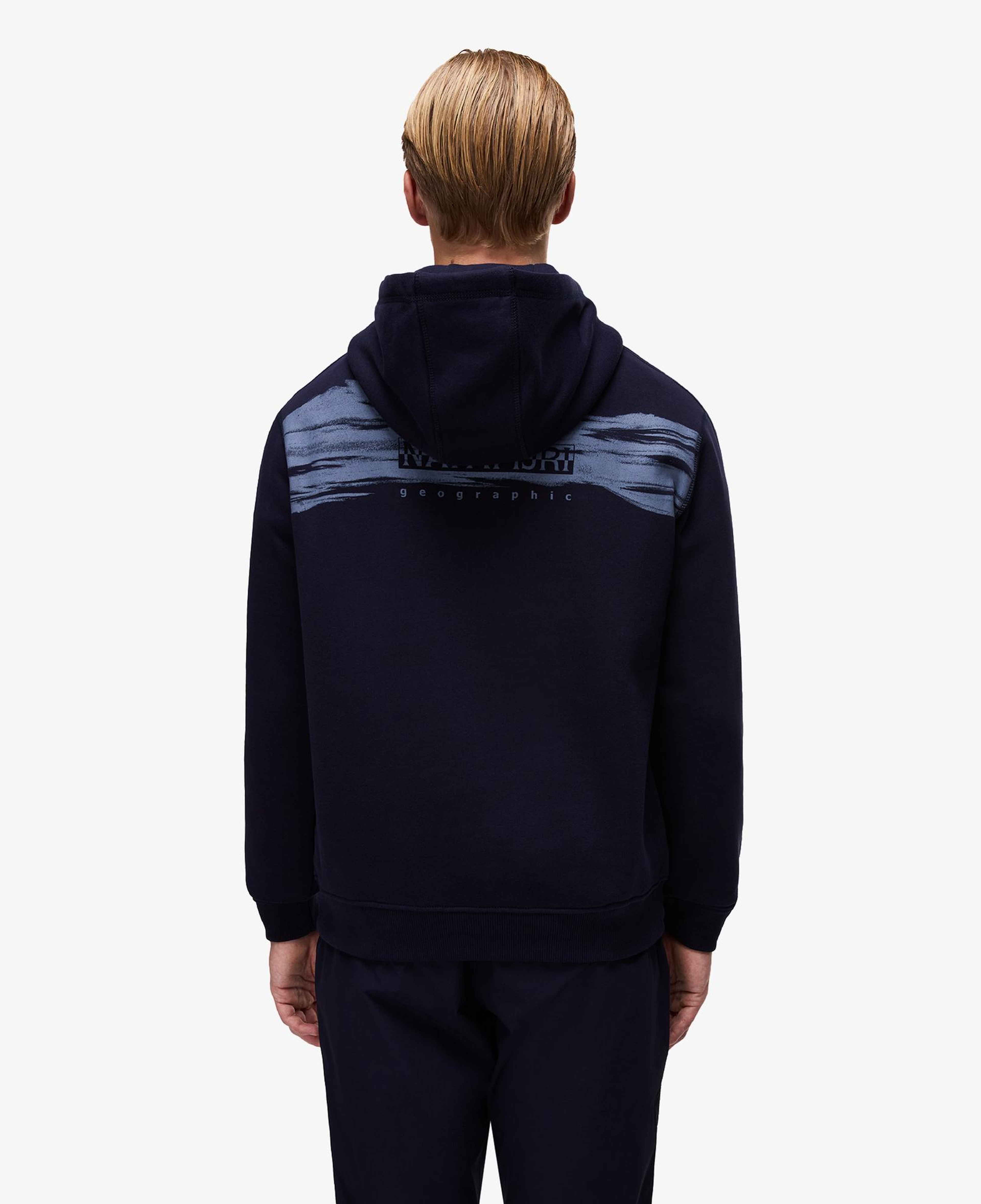 Napapijri B-Back Graphic Erkek Mavi Sweatshirt