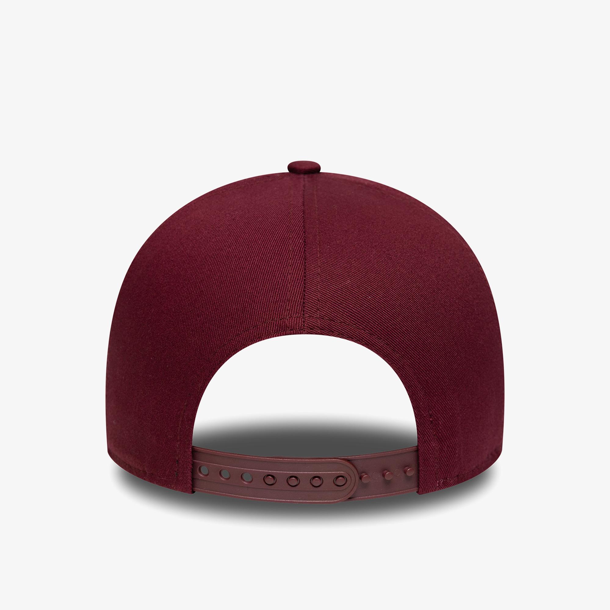 New Era Patch Distressed Wash Eframe Unisex Bordo Şapka