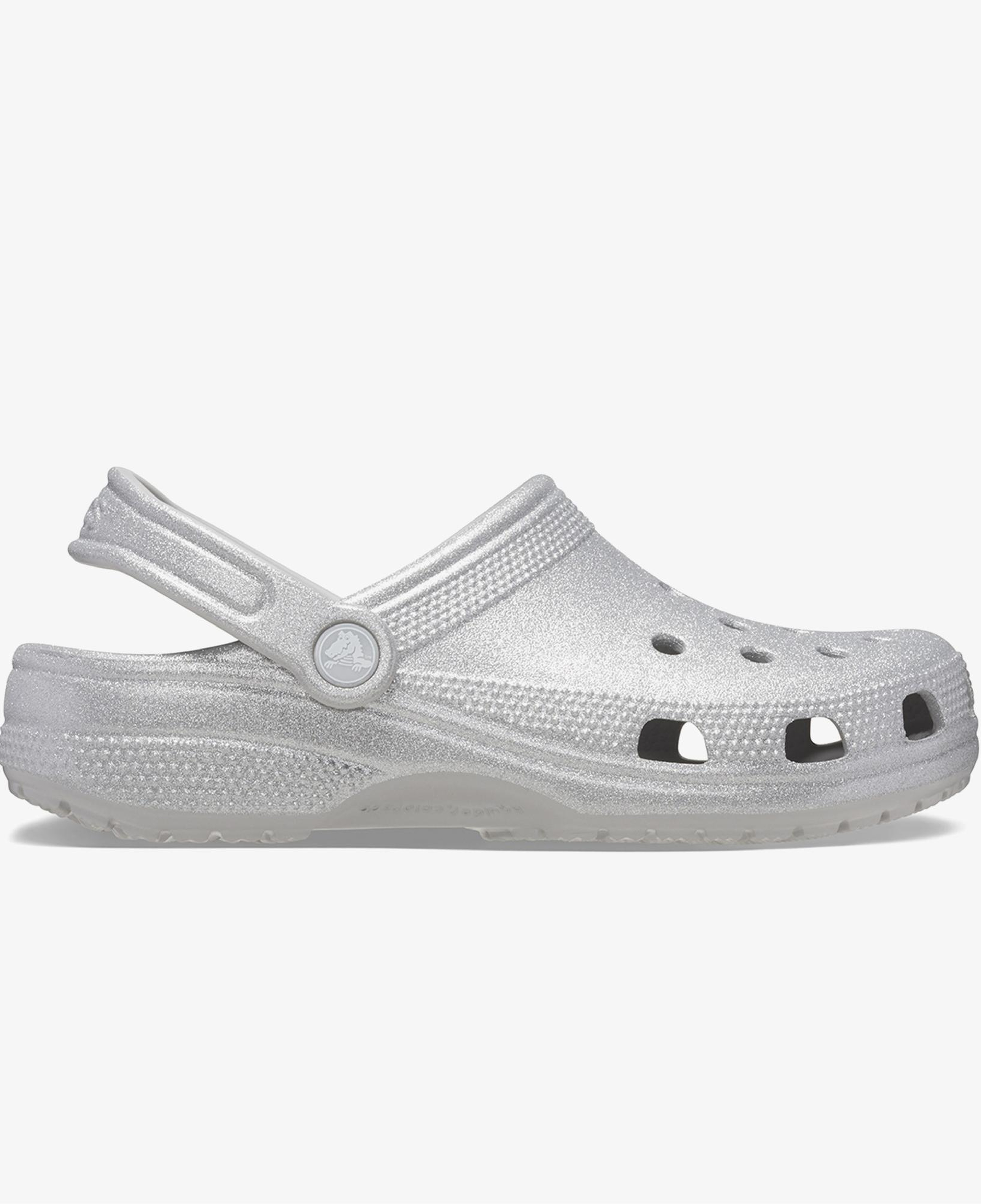 Crocs Classic Glitter Kadın Gri Terlik