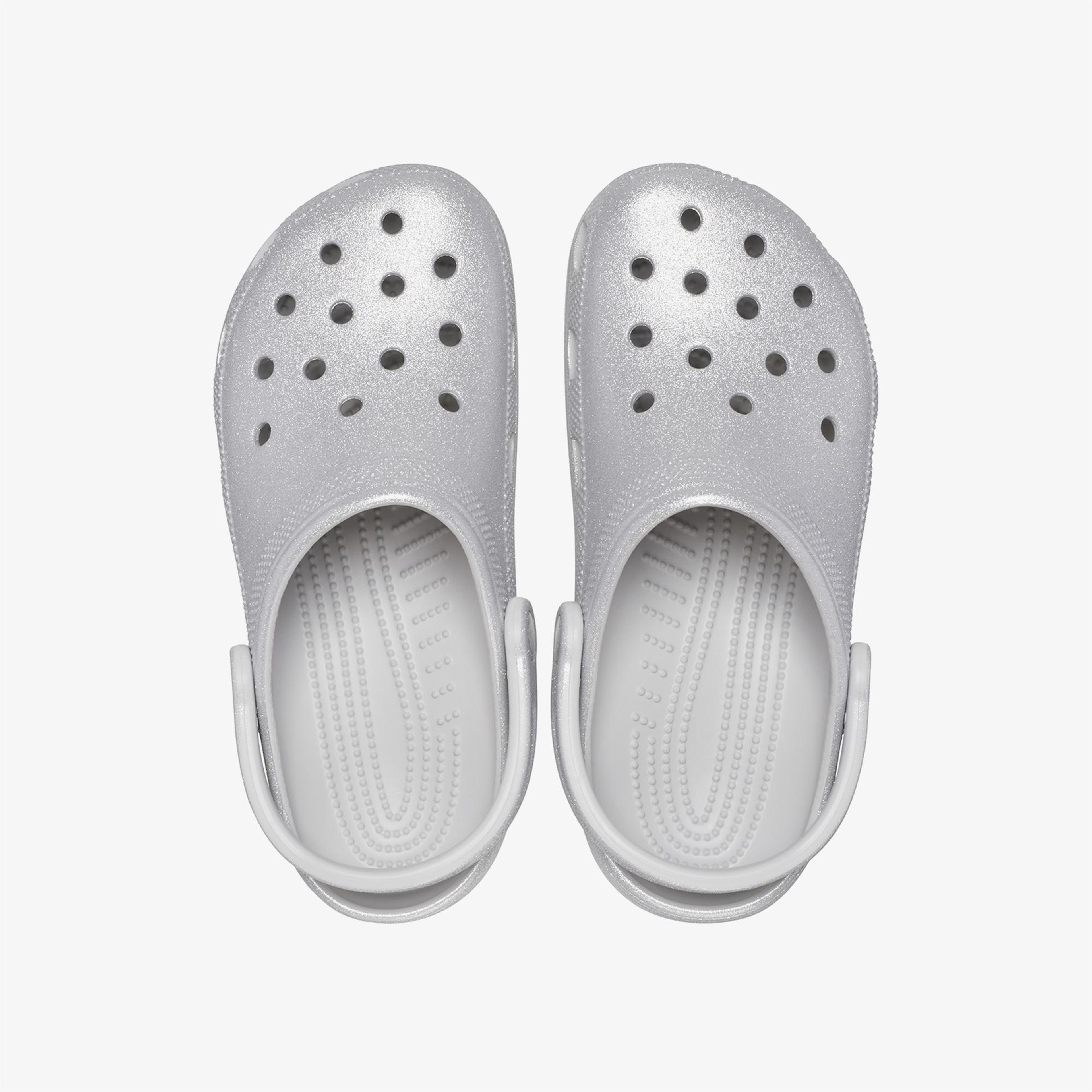 Crocs Classic Glitter Kadın Gri Terlik