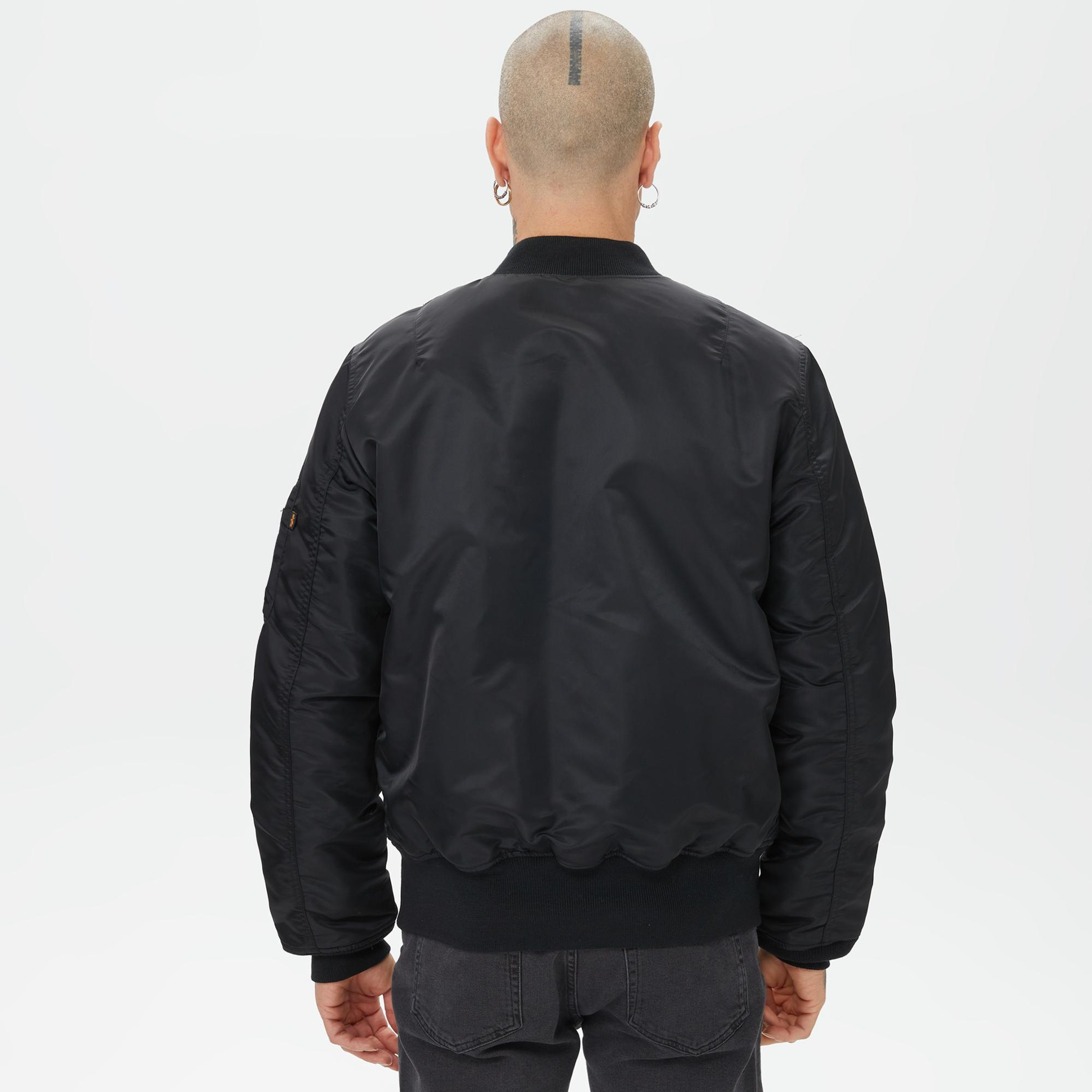 Alpha Industries Ma-1 Mod Flight Erkek Siyah Ceket