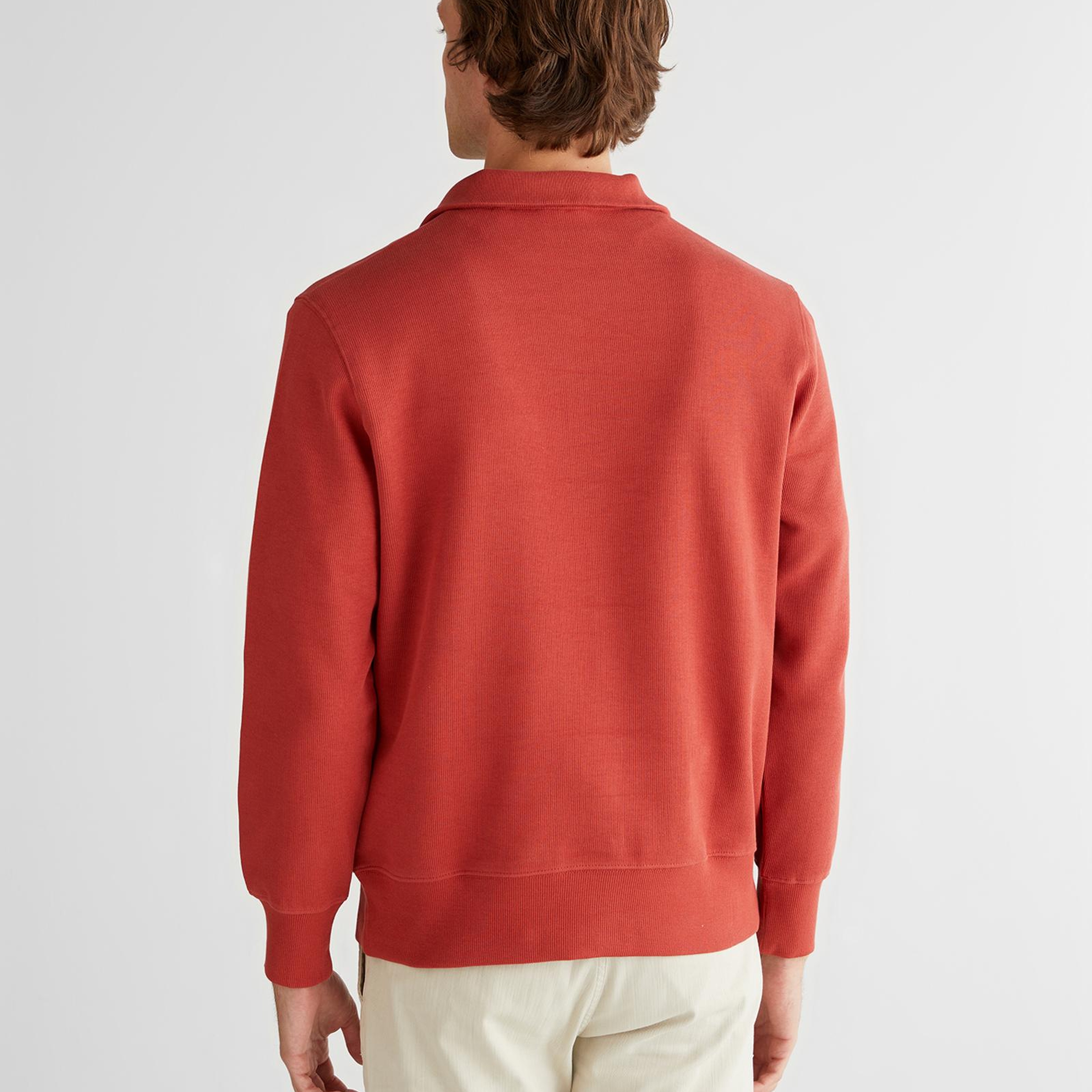 GANT Erkek Kırmızı Regular Fit Yarım Fermuarlı Sweatshirt