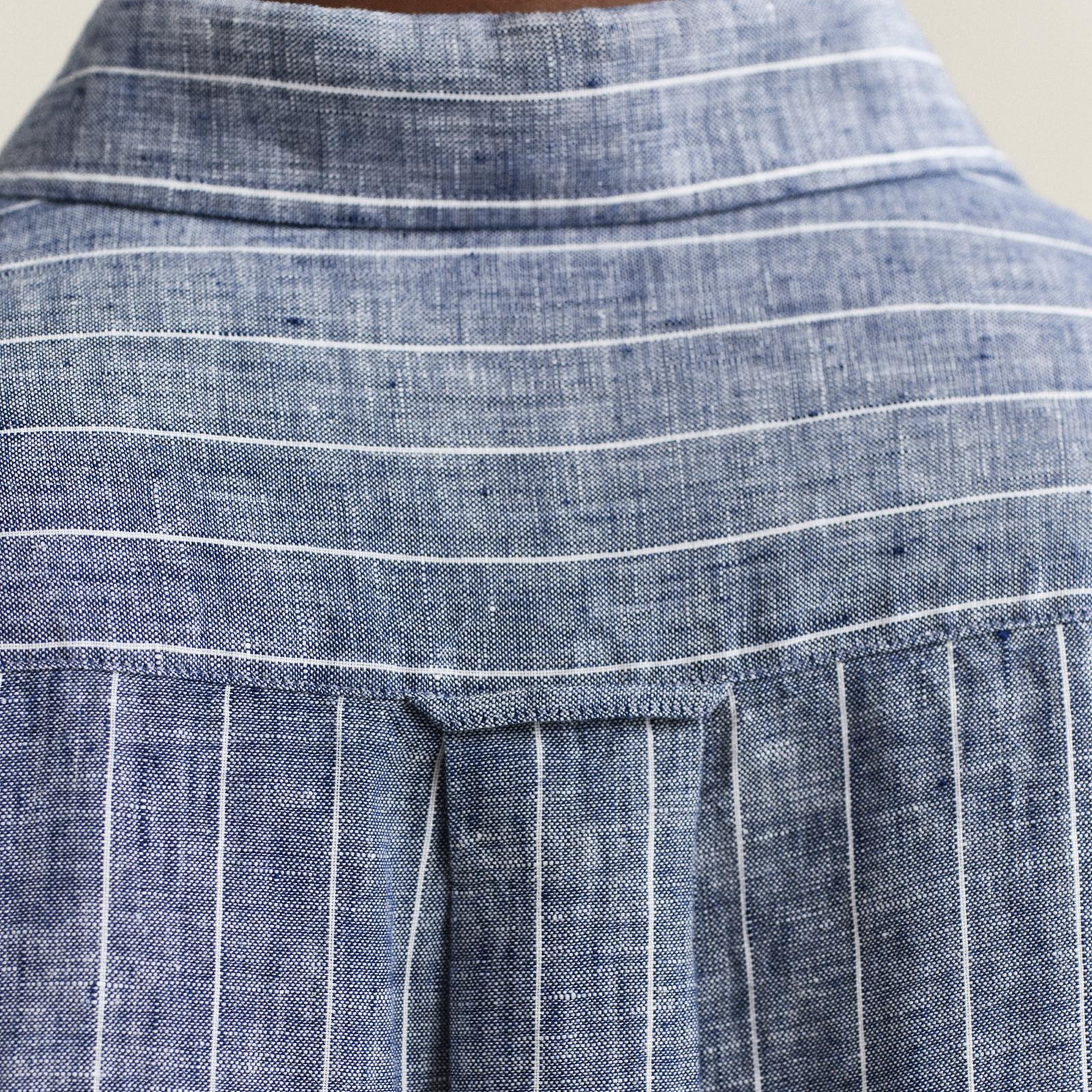 GANT Erkek Mavi Regular Fit Çizgili Gömlek