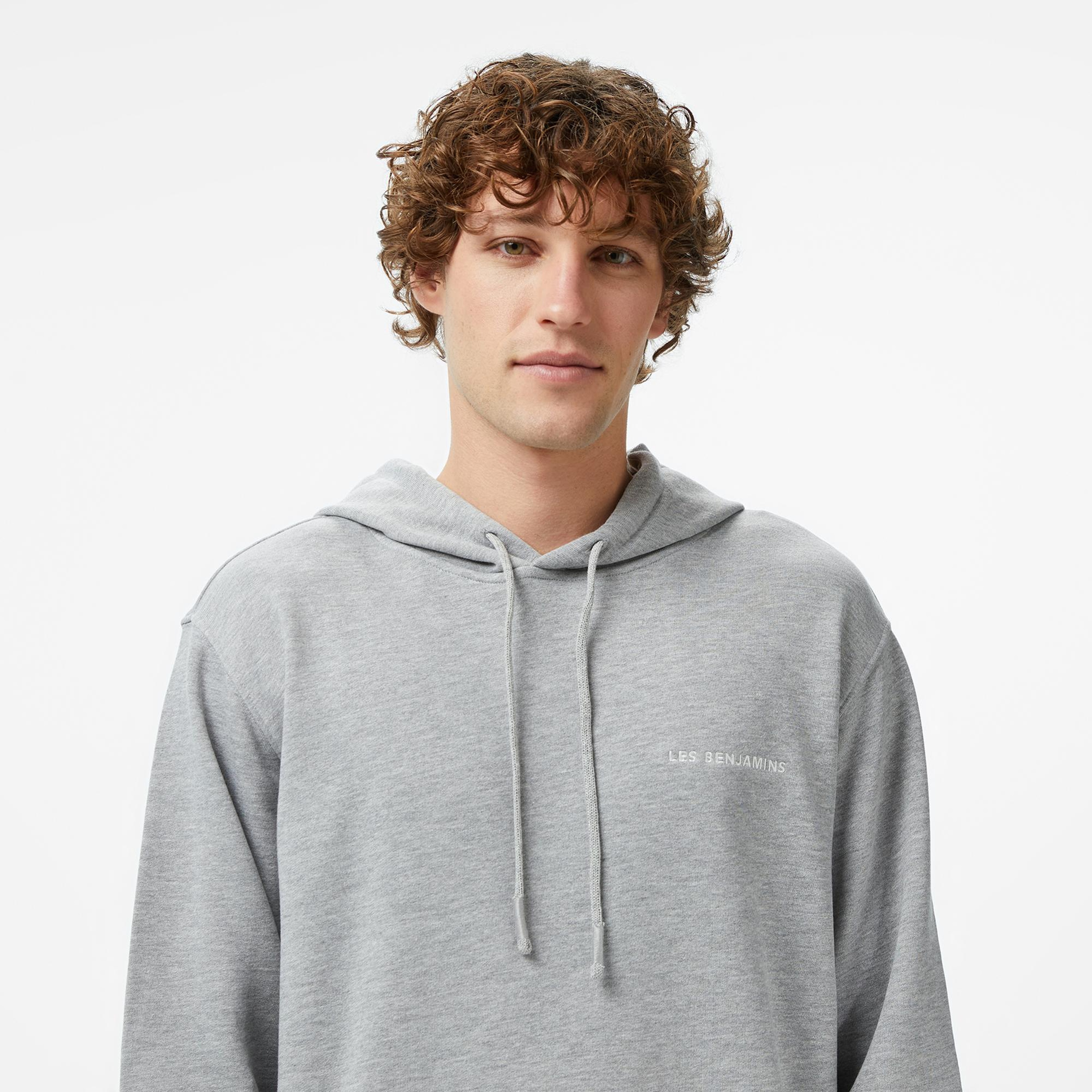 Les Benjamins Essentials 308 Erkek Gri Sweatshirt