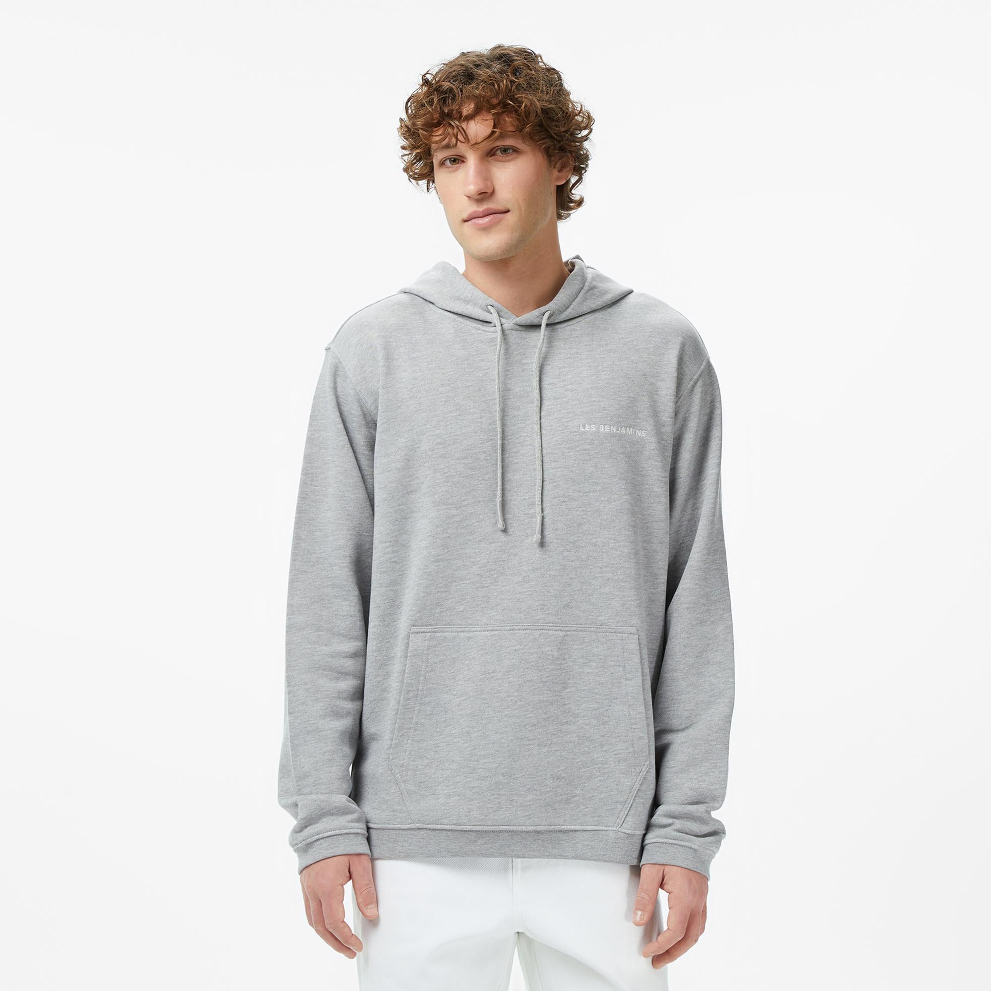 Les Benjamins Essentials 308 Erkek Gri Sweatshirt