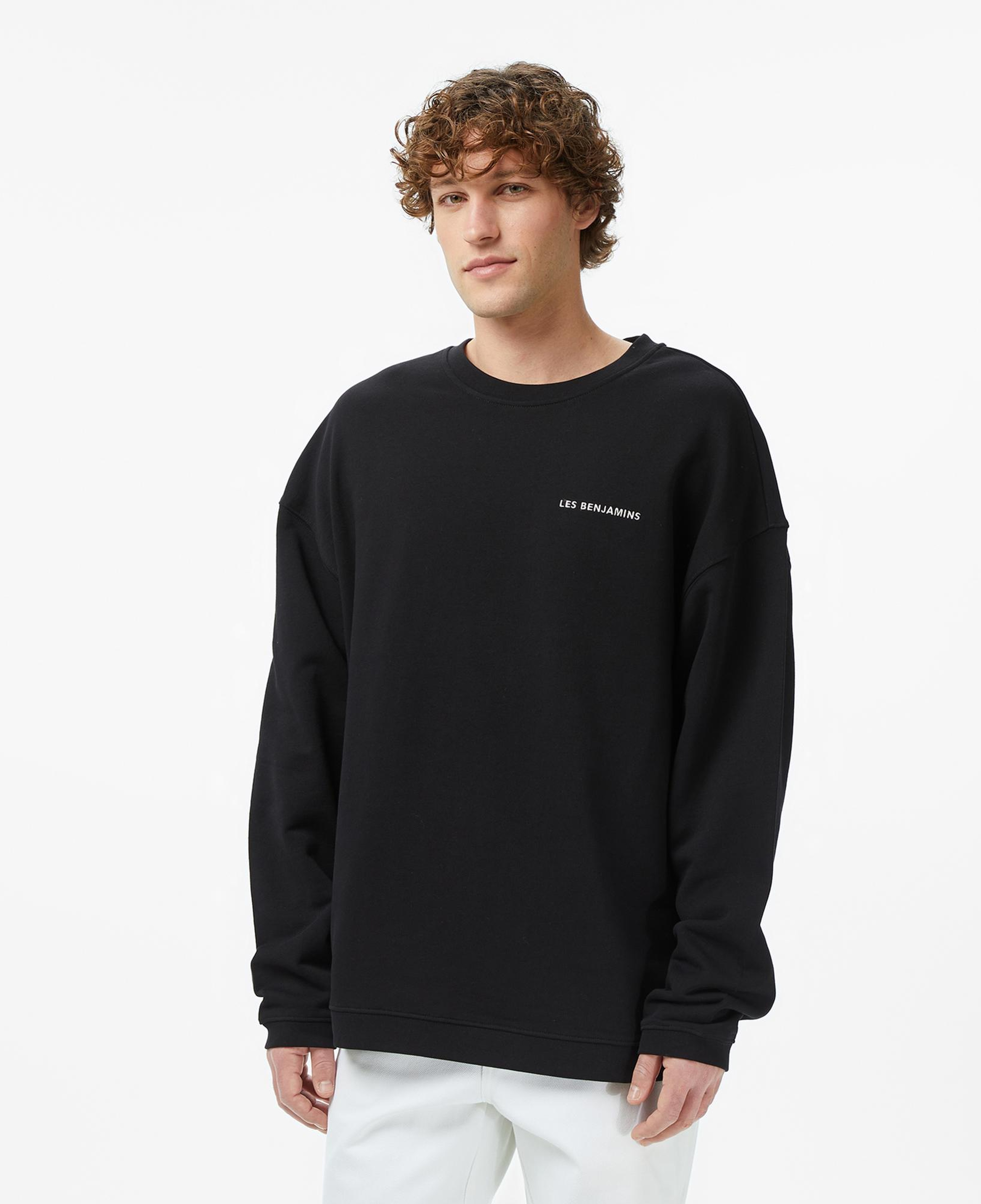 Les Benjamins Essentials 307 Erkek Siyah Sweatshirt
