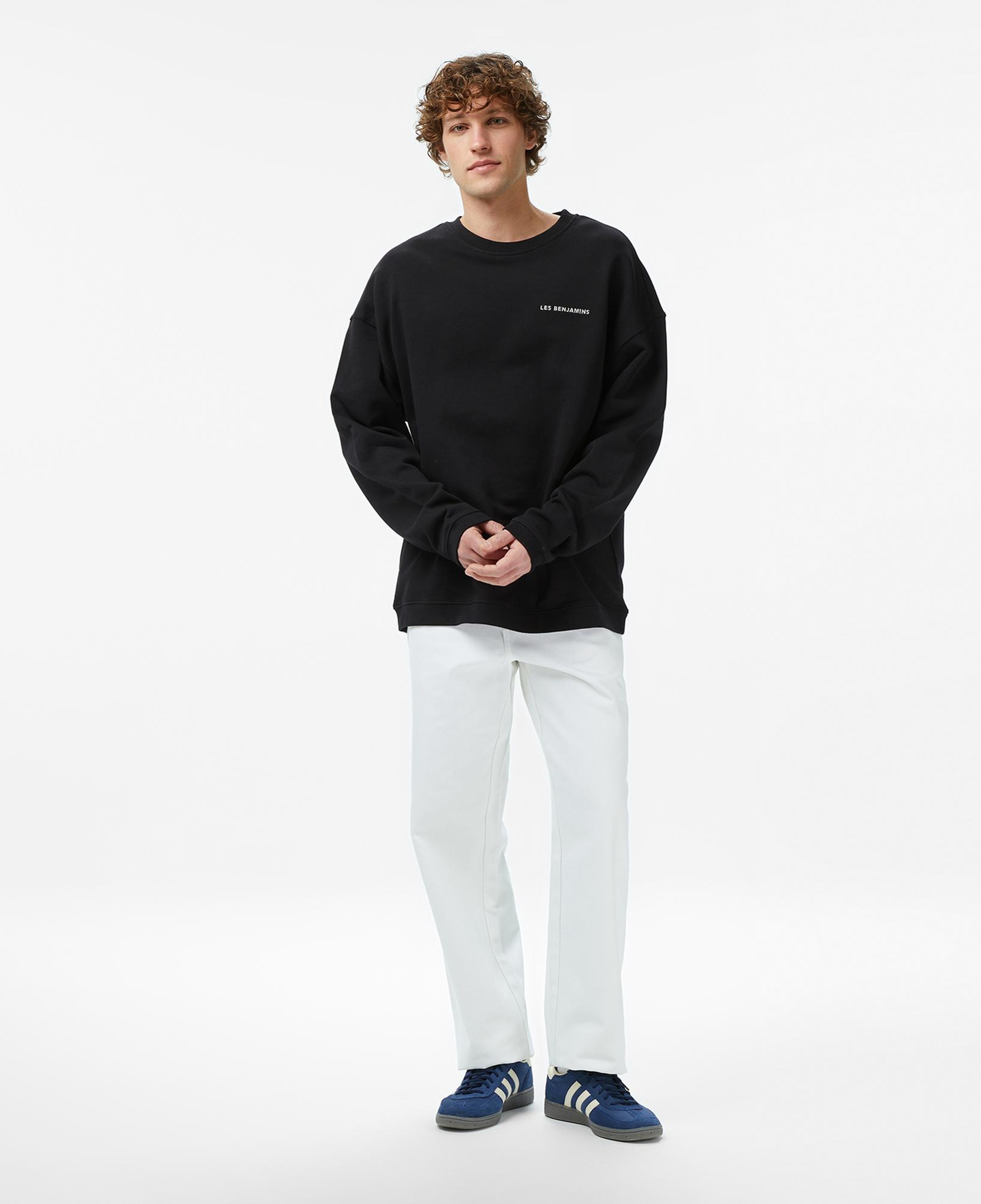 Les Benjamins Essentials 307 Erkek Siyah Sweatshirt