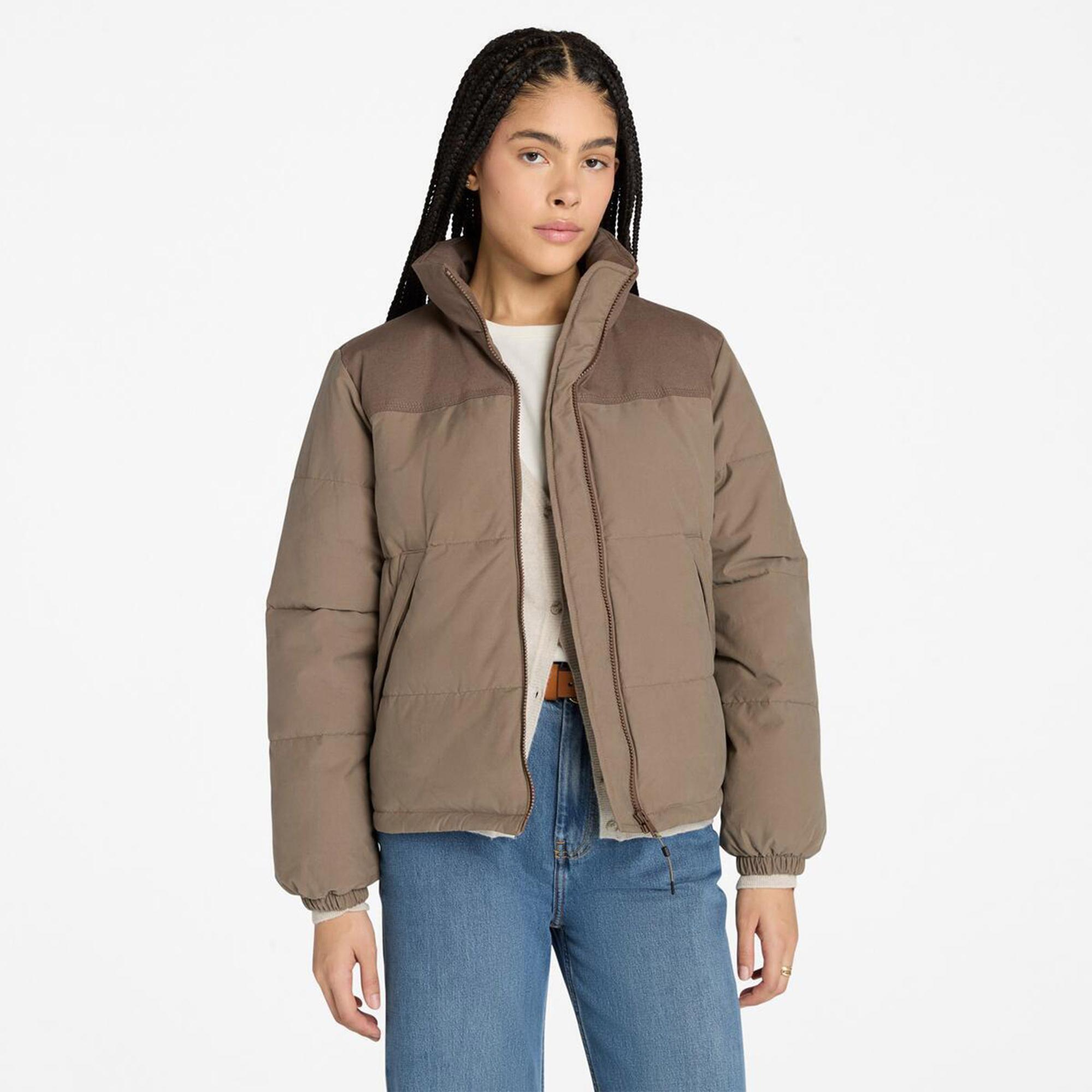 Timberland Welch Mountain Synthetic Insulated Puffer Kadın Kahverengi Ceket