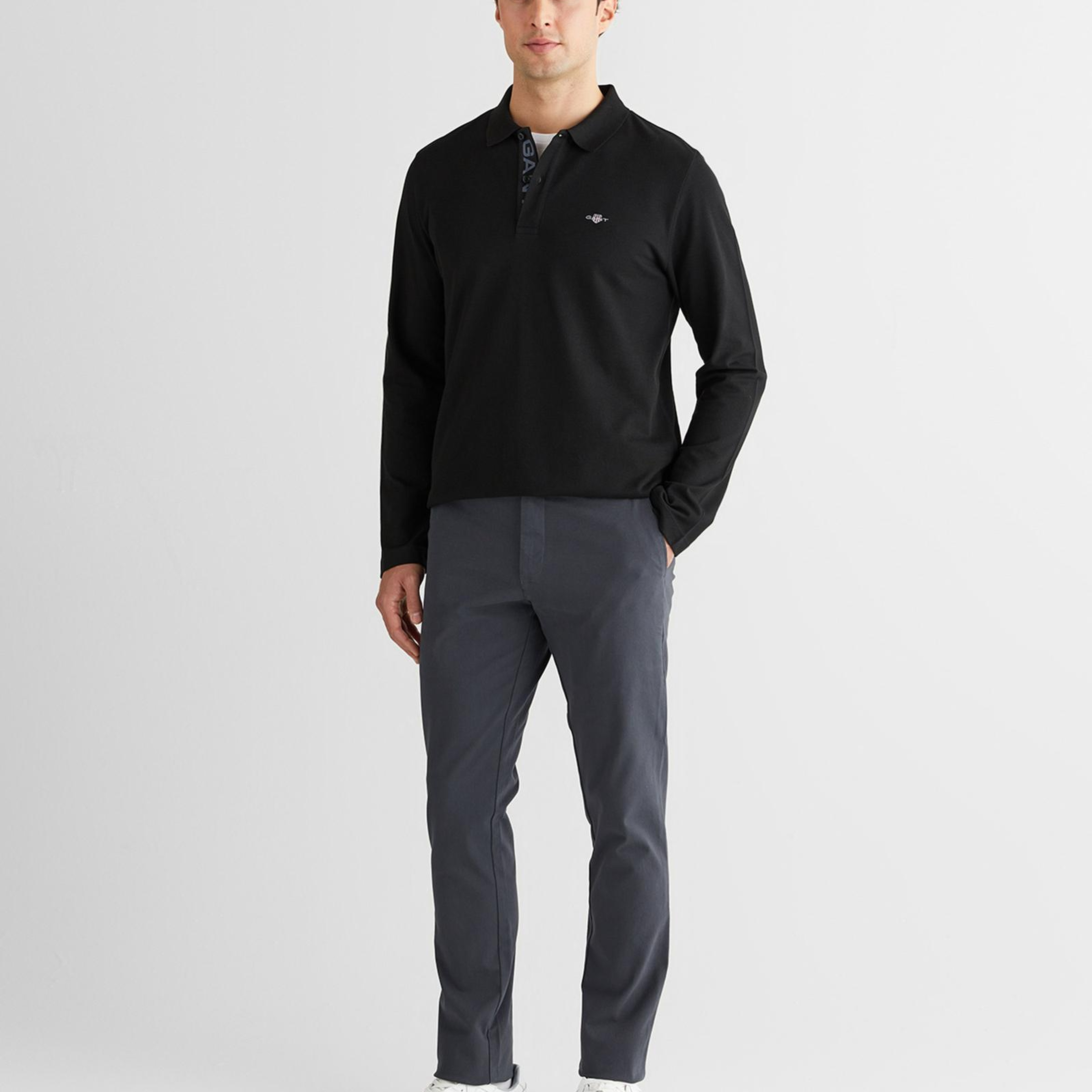 GANT Erkek Gri Slim Fit  Pantolon
