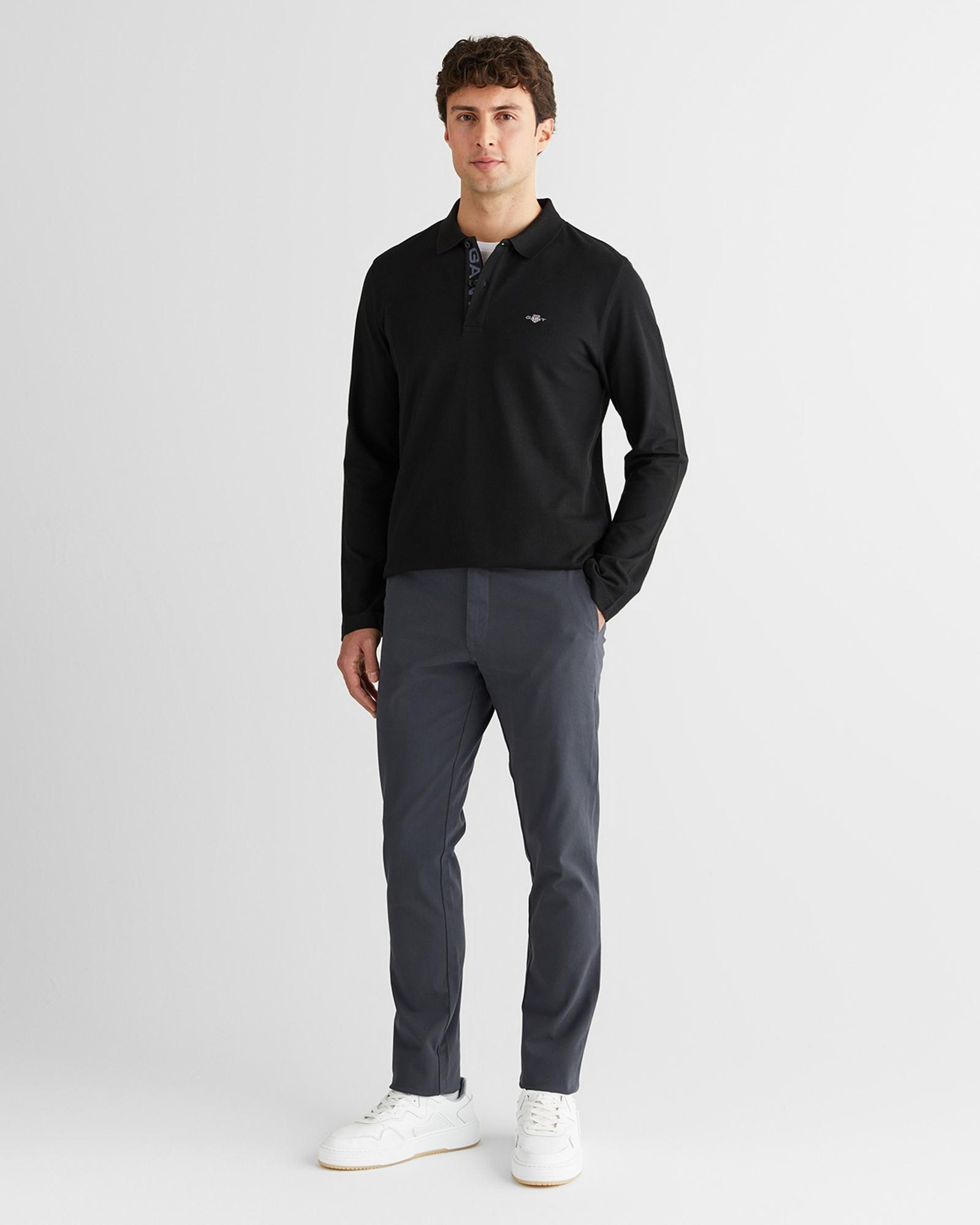 GANT Erkek Gri Slim Fit  Pantolon